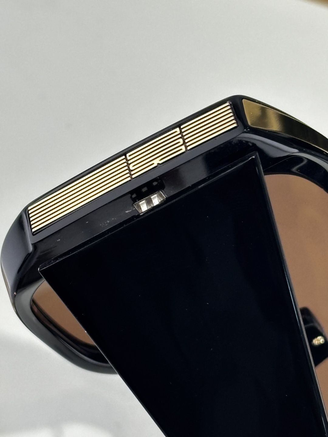 Dior Oversized Black Shield Sunglasses with Brown Lenses