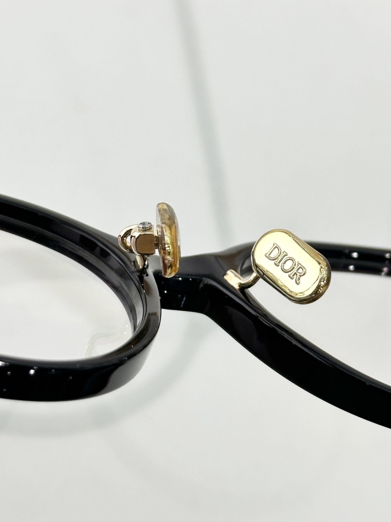 Dior MiniCD R5F Round Black Blue Light Blocking Glasses