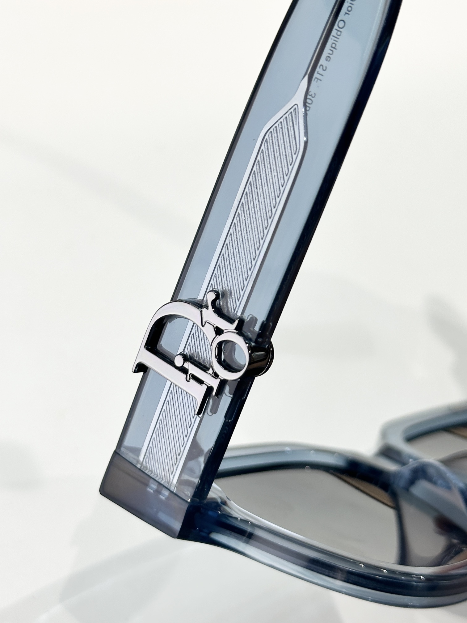Dior Oblique Blue Transparent Square Sunglasses