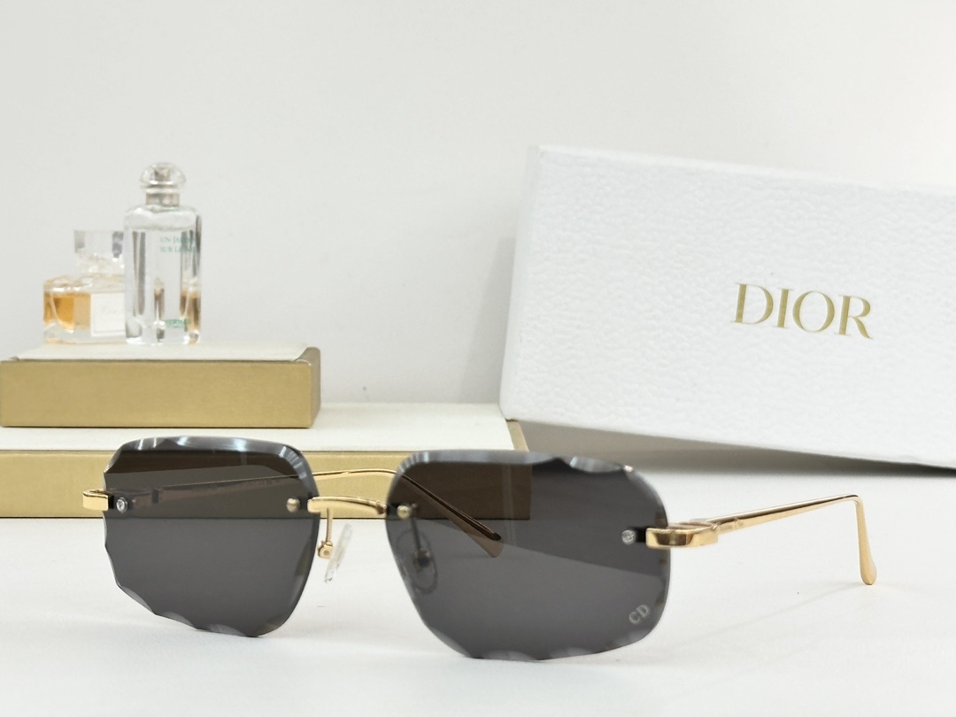 Dior Gray Gradient Sunglasses – Dior Gray Gradient Rimless Sunglasses