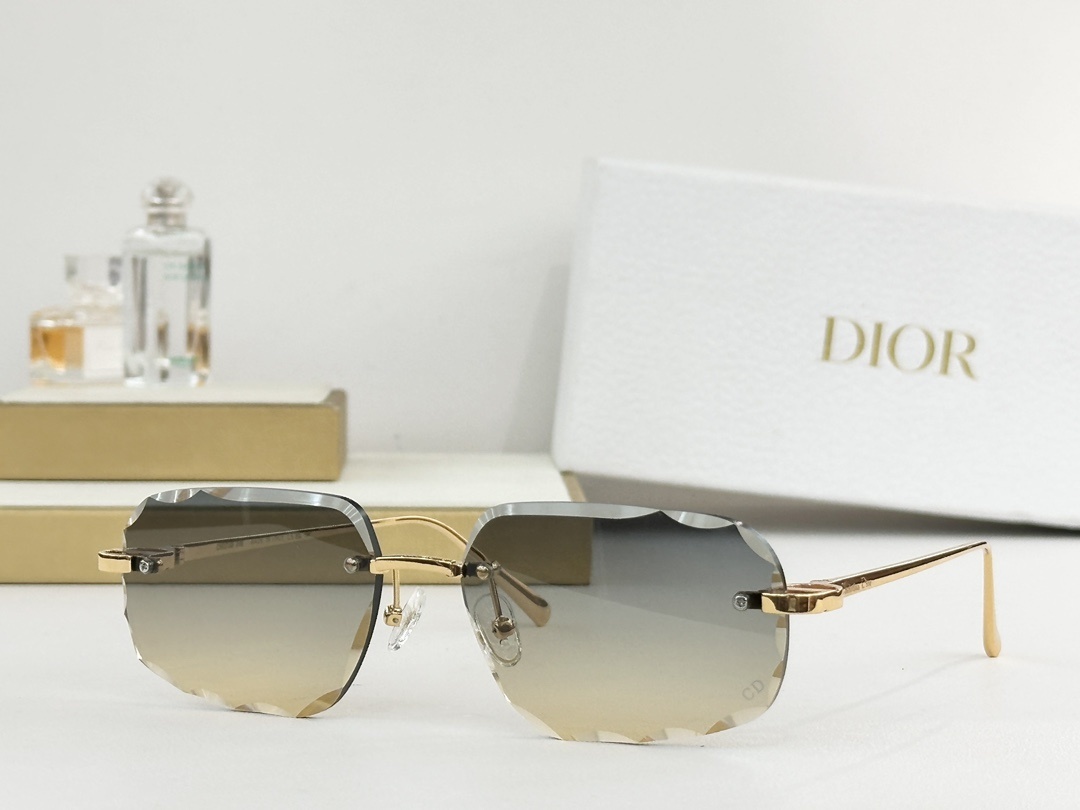 Dior Rimless Diamond Cut Sunglasses – Luxury Women’s Eyewear