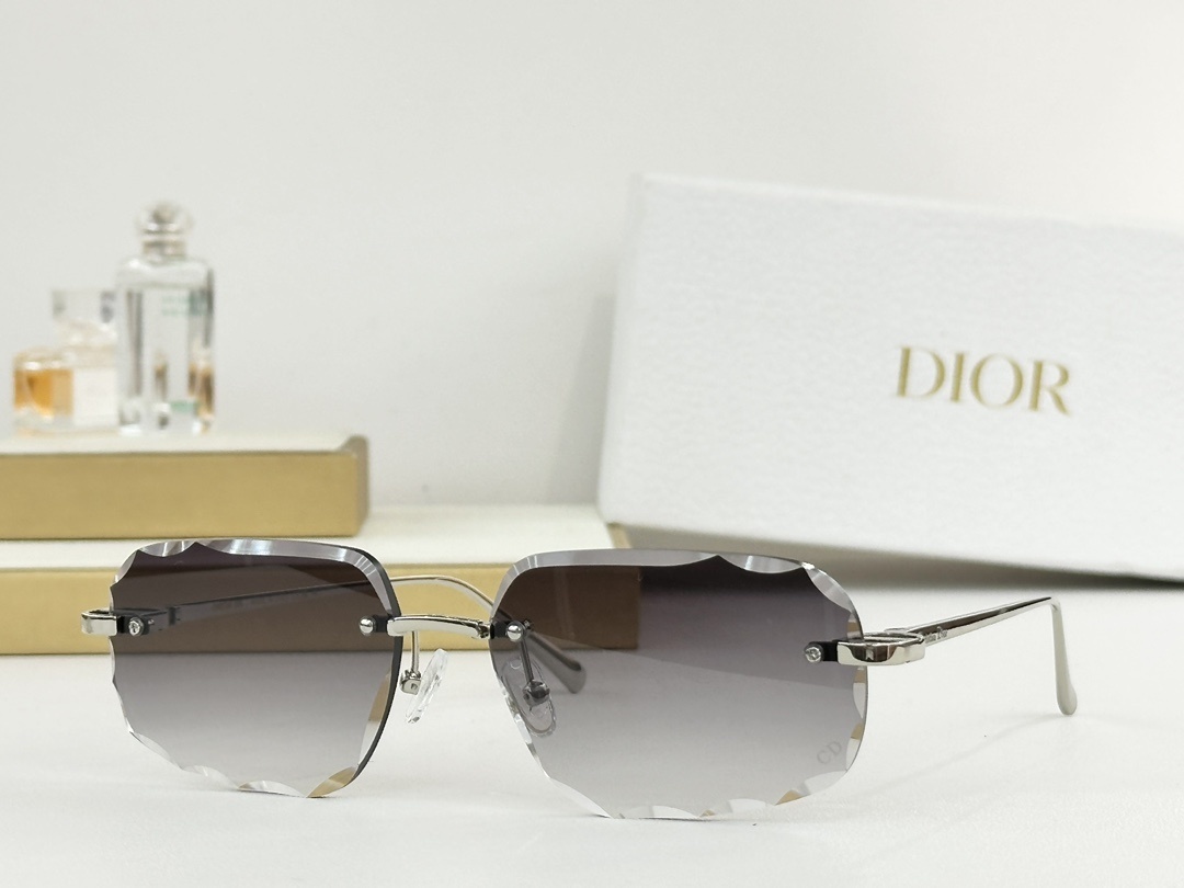 Dior Rimless Diamond Cut Sunglasses – Luxury Women’s Eyewear