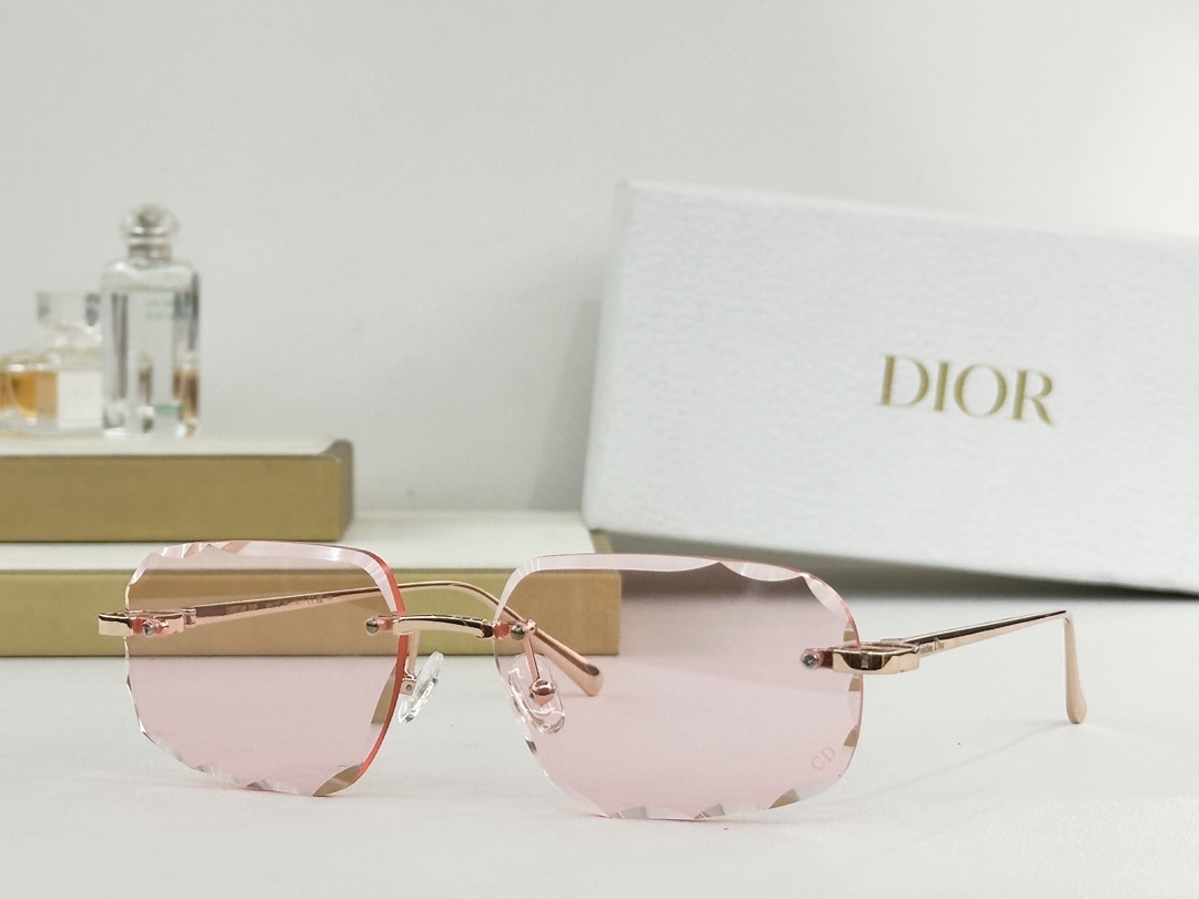 Dior Rimless Diamond Cut Sunglasses – Luxury Women’s Eyewear