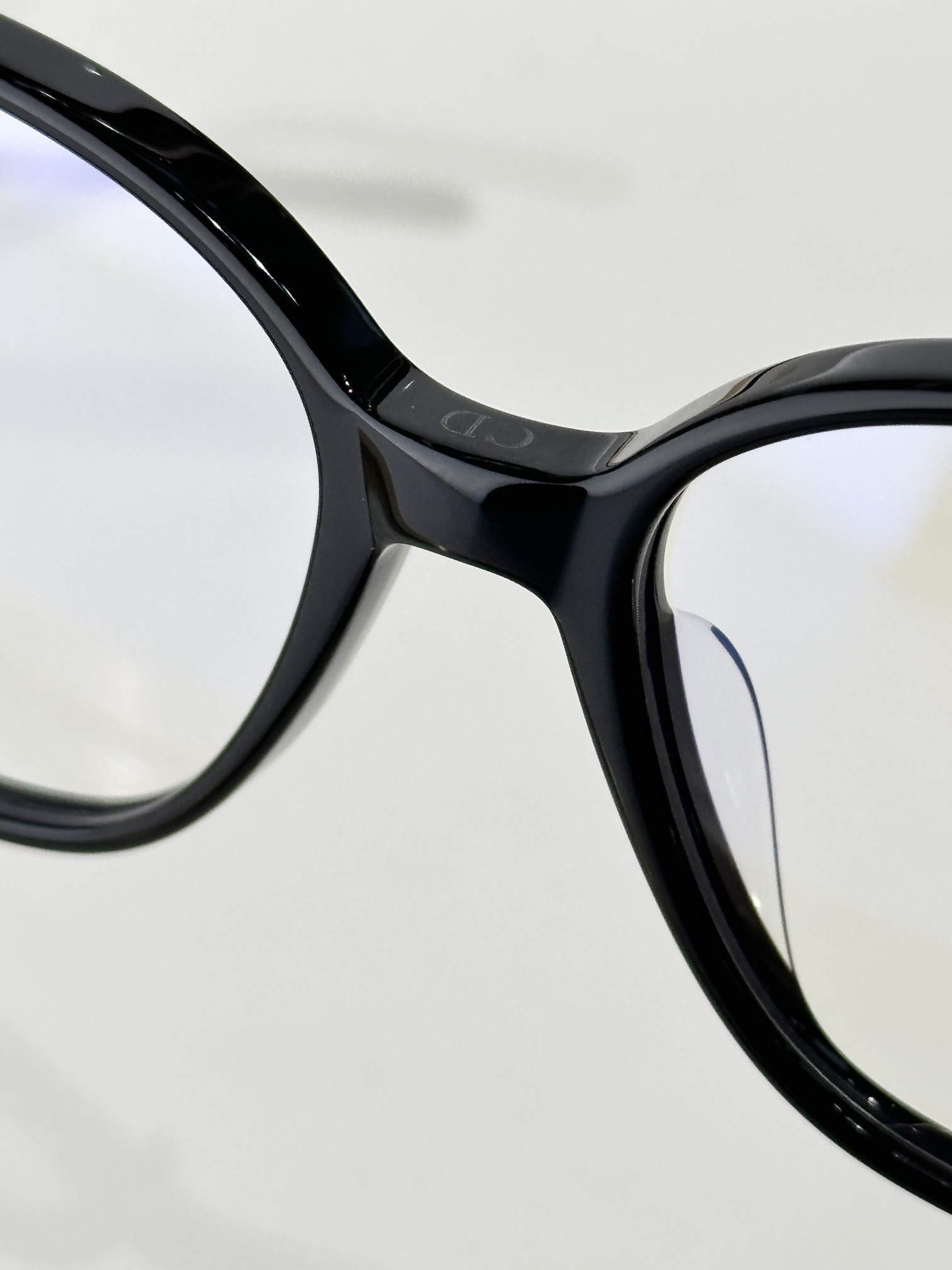 Dior MiniCD S1F Black Square Anti-Blue Light Glasses