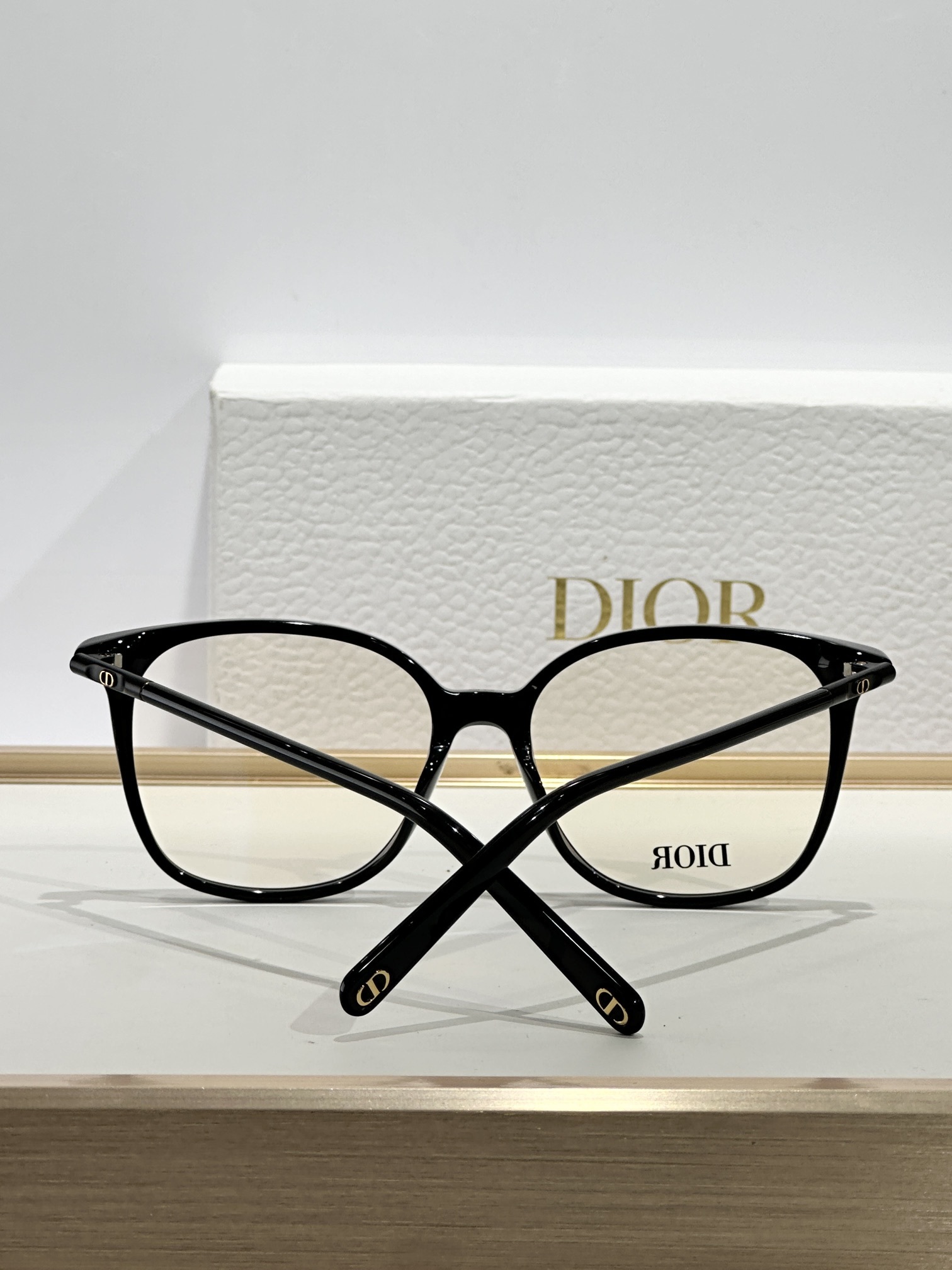 Dior MiniCD S1F Black Square Anti-Blue Light Glasses