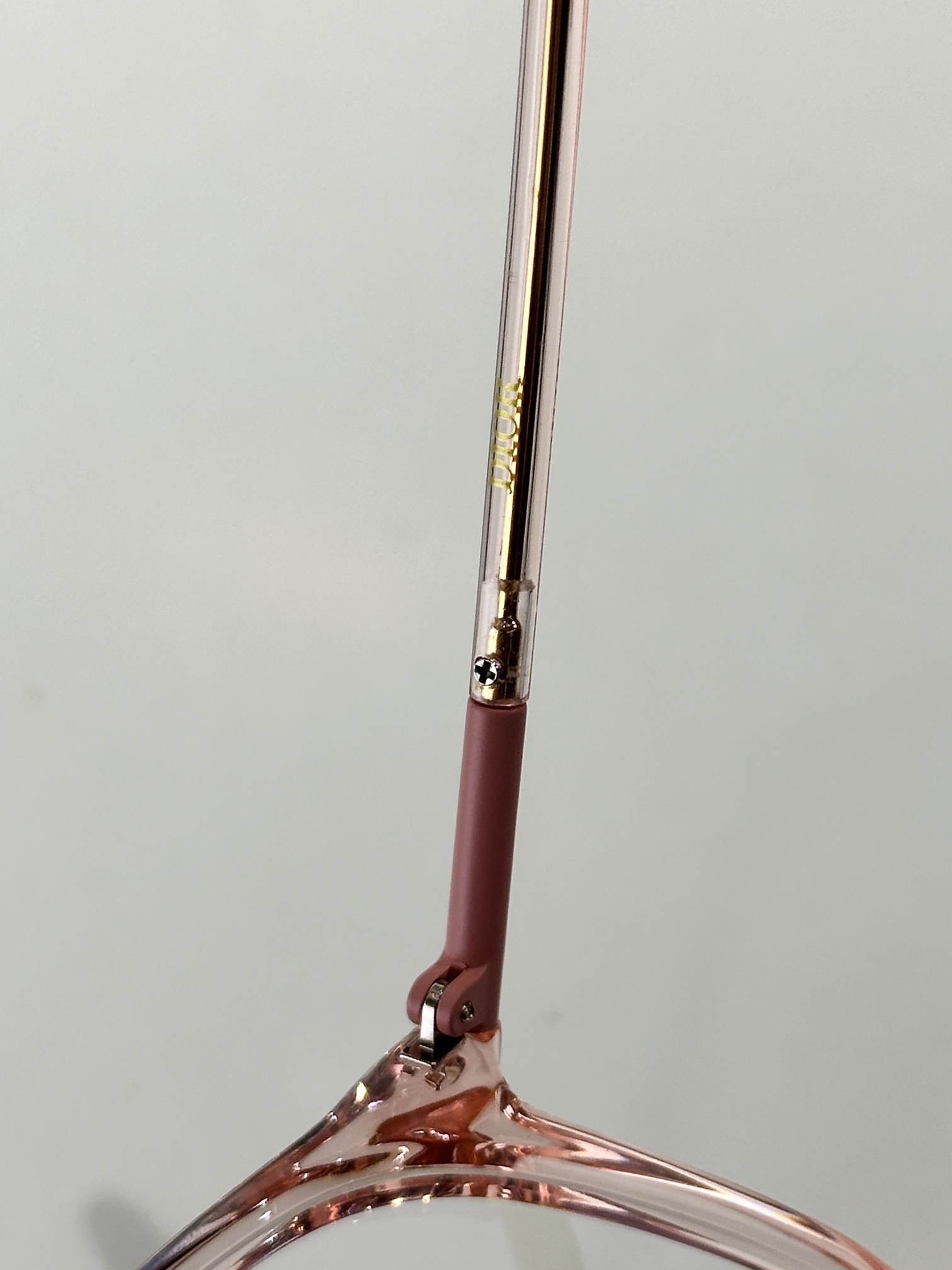 Dior MiniCD S1I Square Glasses in Transparent Pink