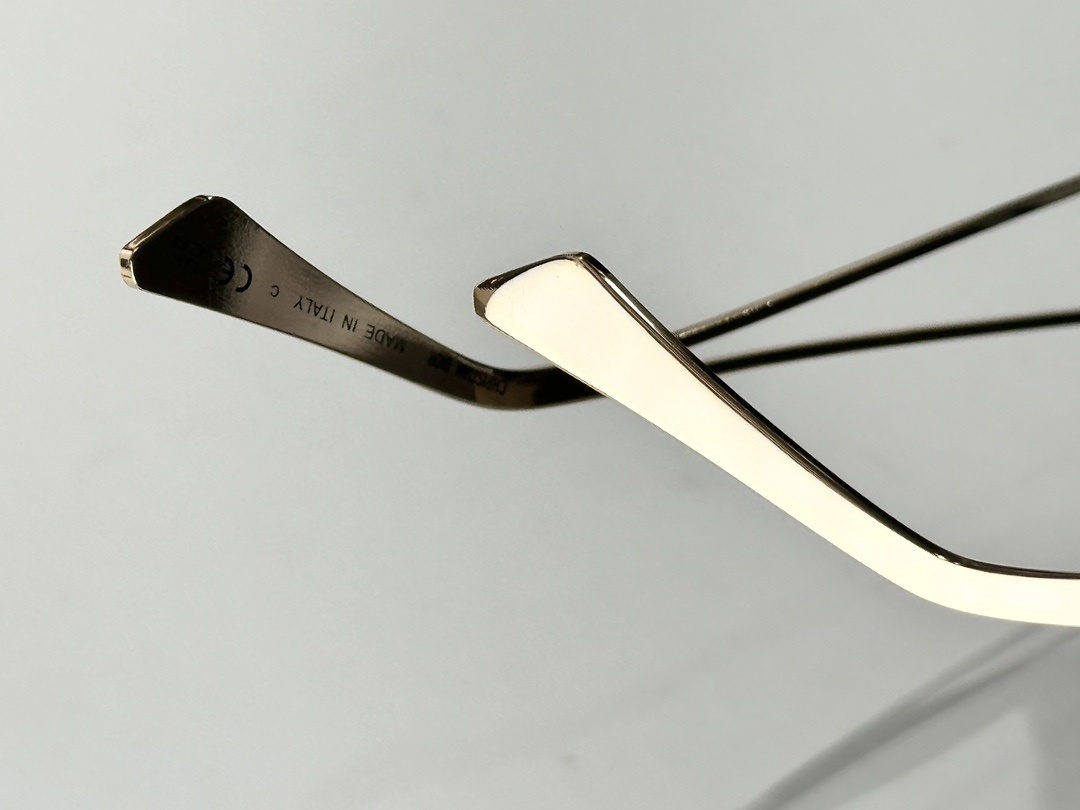 Dior Black Rectangular Sunglasses with CD Signature Hinge