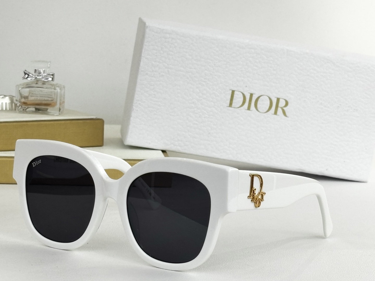 Dior Oversized White Sunglasses