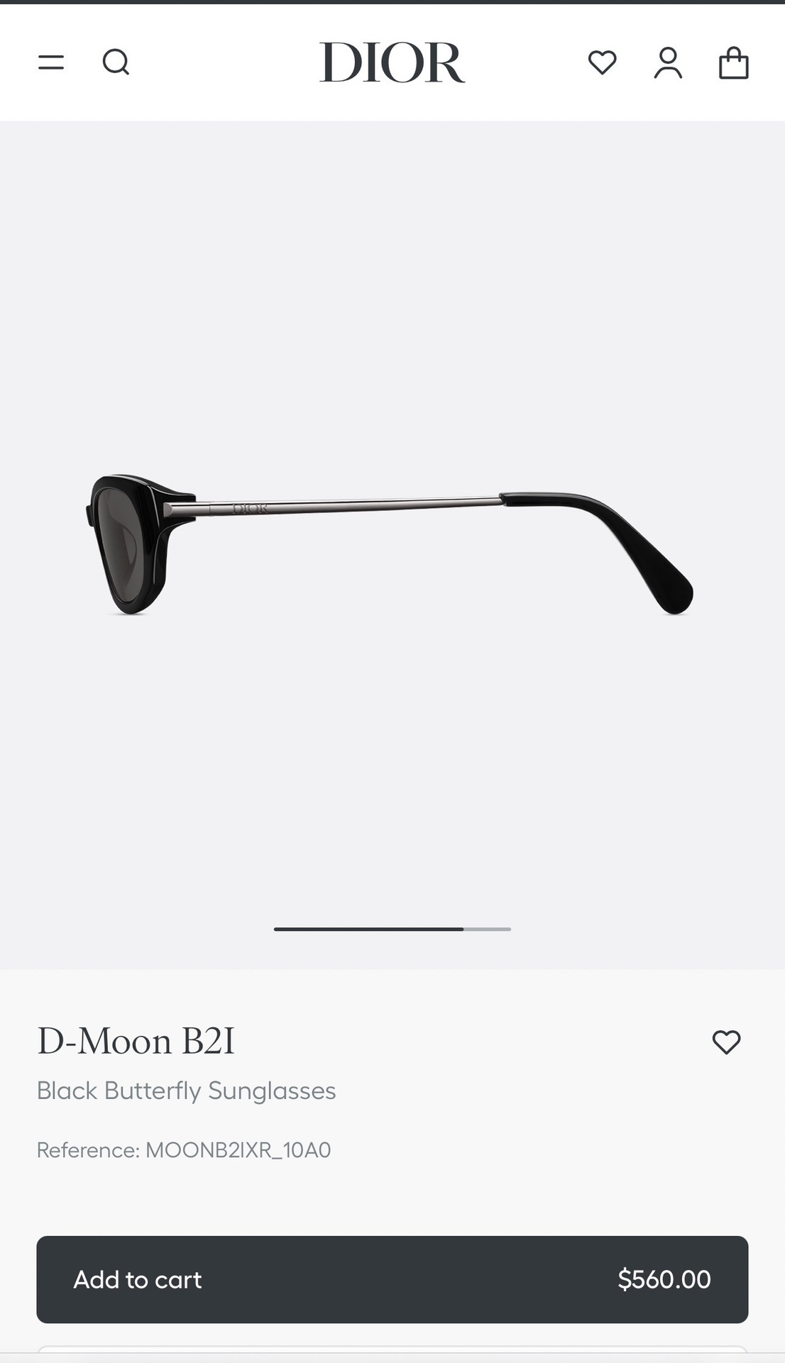 Dior D-Moon B2I Black Butterfly Sunglasses – Luxury Eyewear