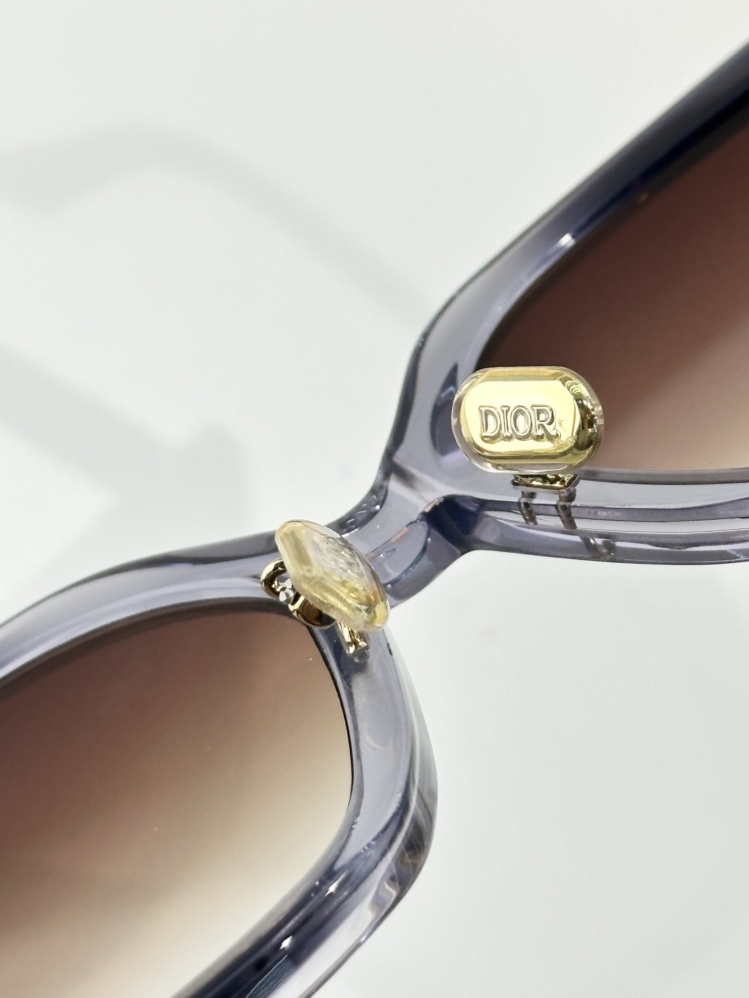 DiorMidnight S5I Square Sunglasses – Gray-to-Blue Gradient