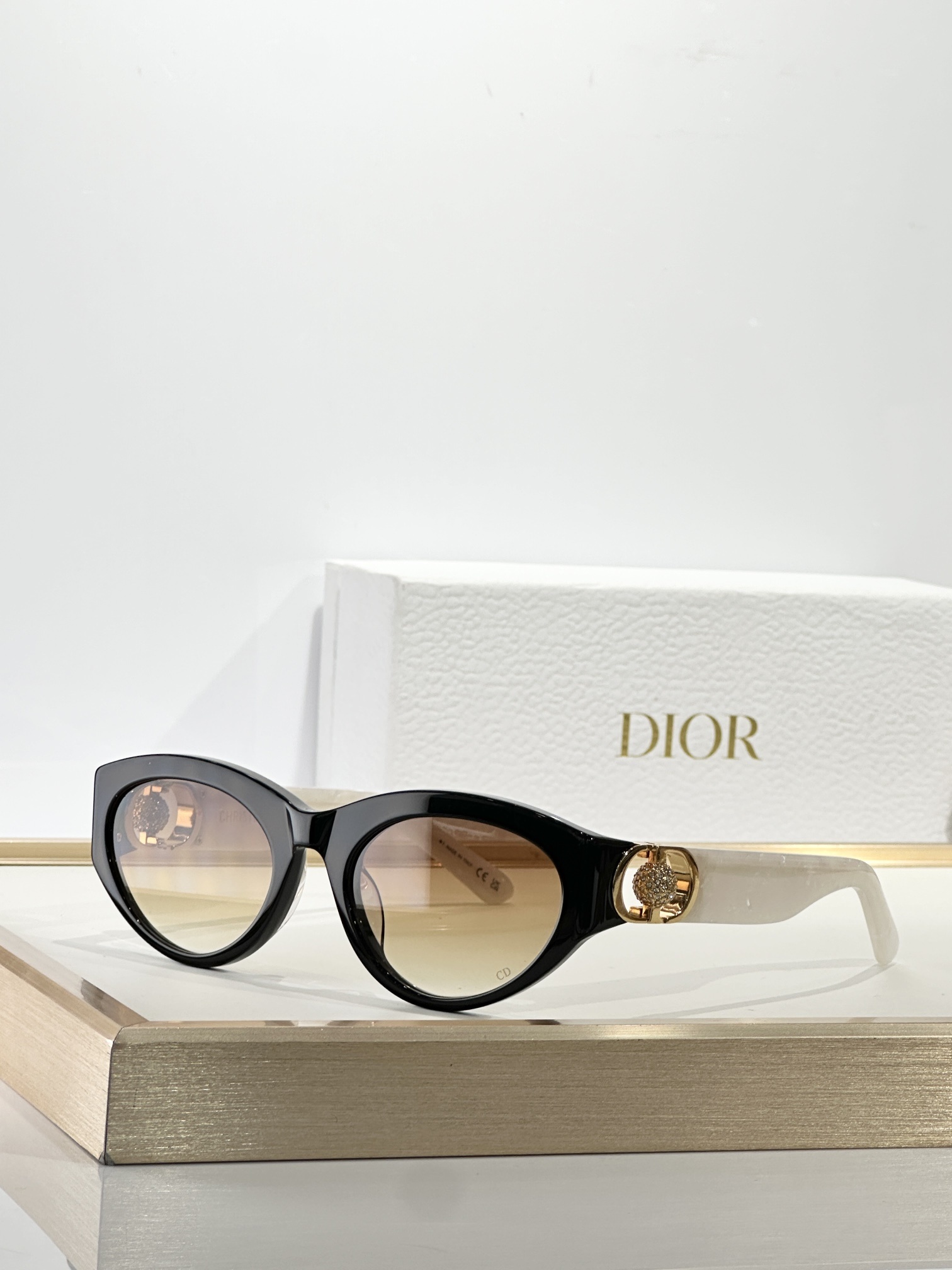Dior Black Cat-Eye Sunglasses – Dior Midnight Black Cat-Eye Sunglasses