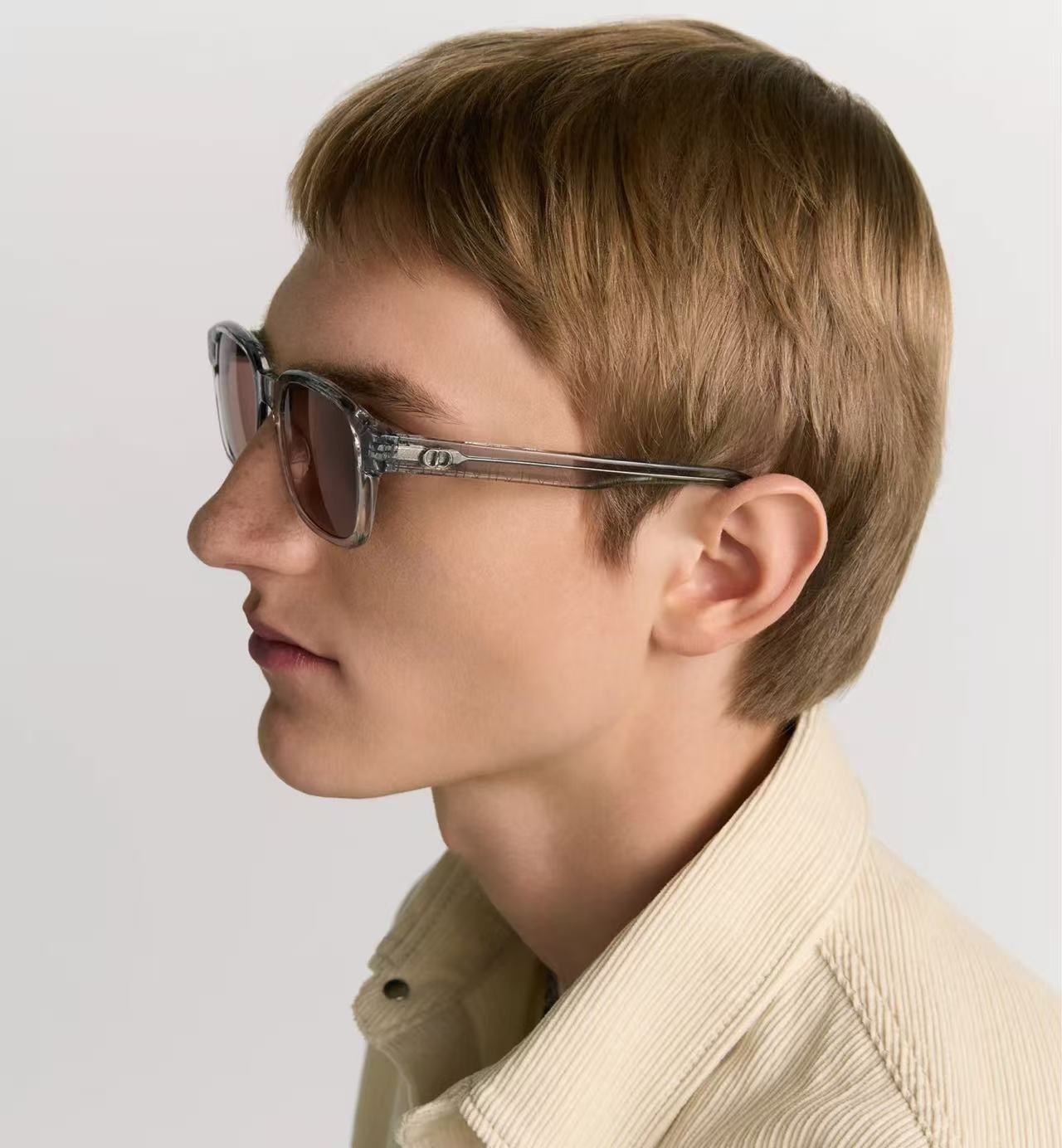 Dior Grey Square Sunglasses – Dior Transparent Grey Square Sunglasses