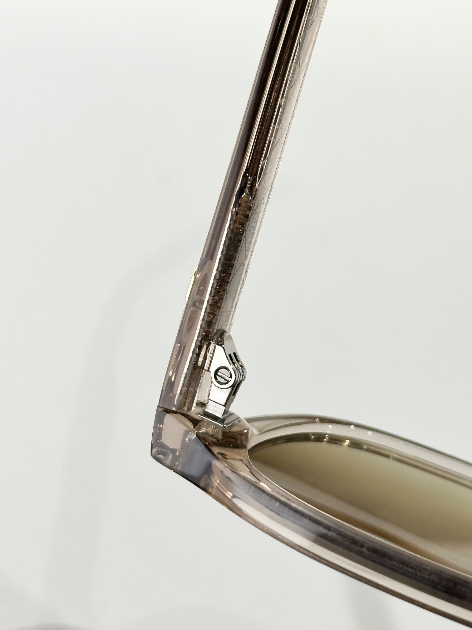 Dior CD Icon A1I Transparent Beige Pilot Sunglasses