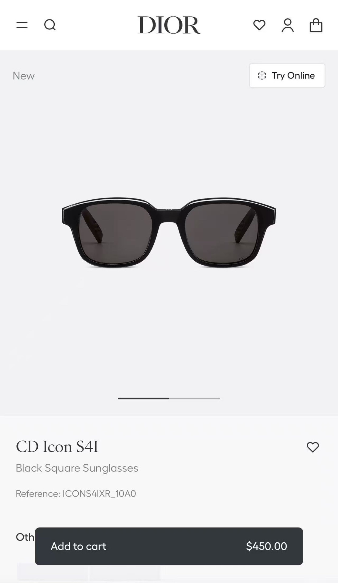 Dior CD Icon S4I Black Square Sunglasses – Premium Luxury Eyewear