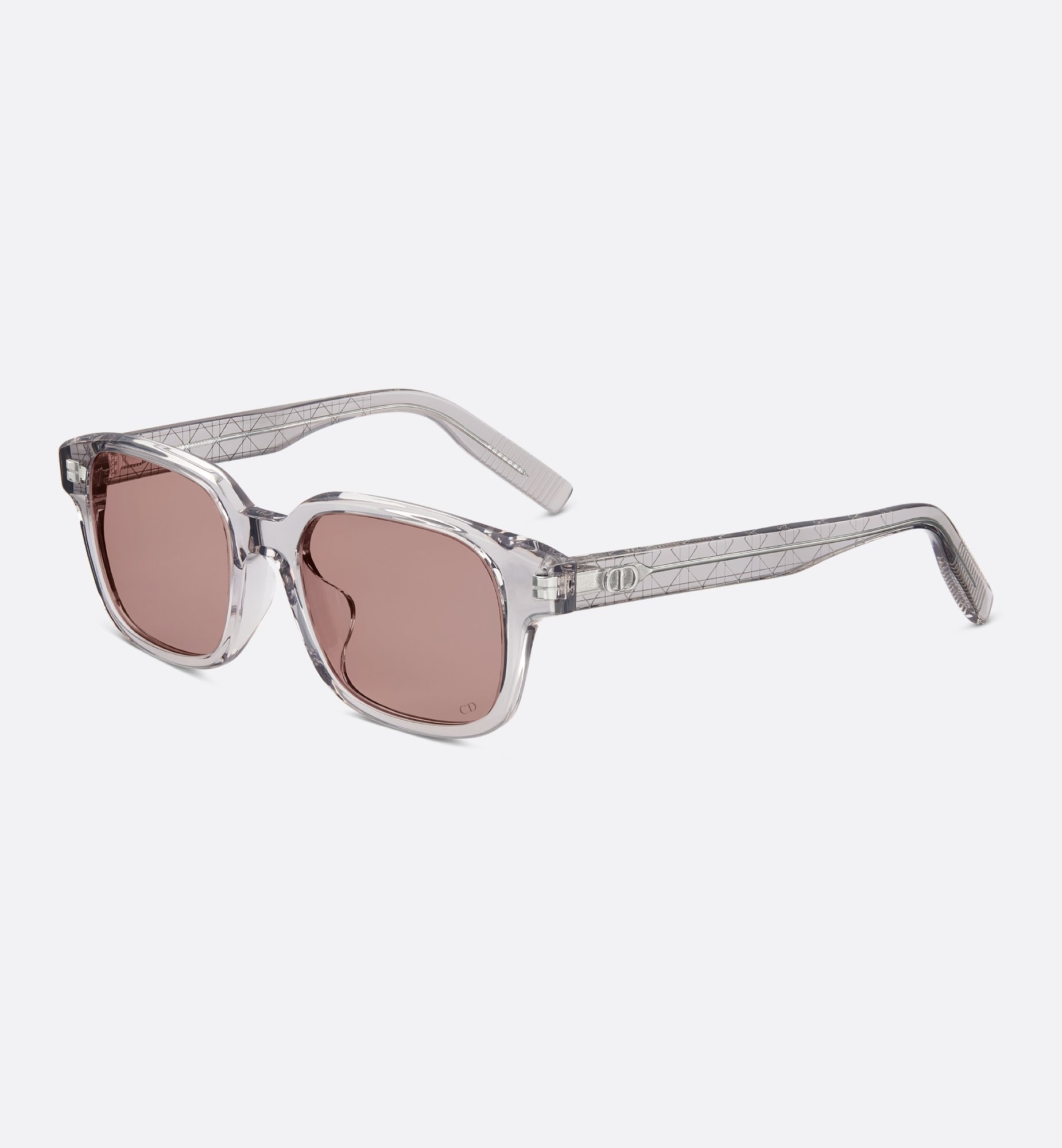 Dior Gray Rectangular Sunglasses – Dior Transparent Gray Rectangular