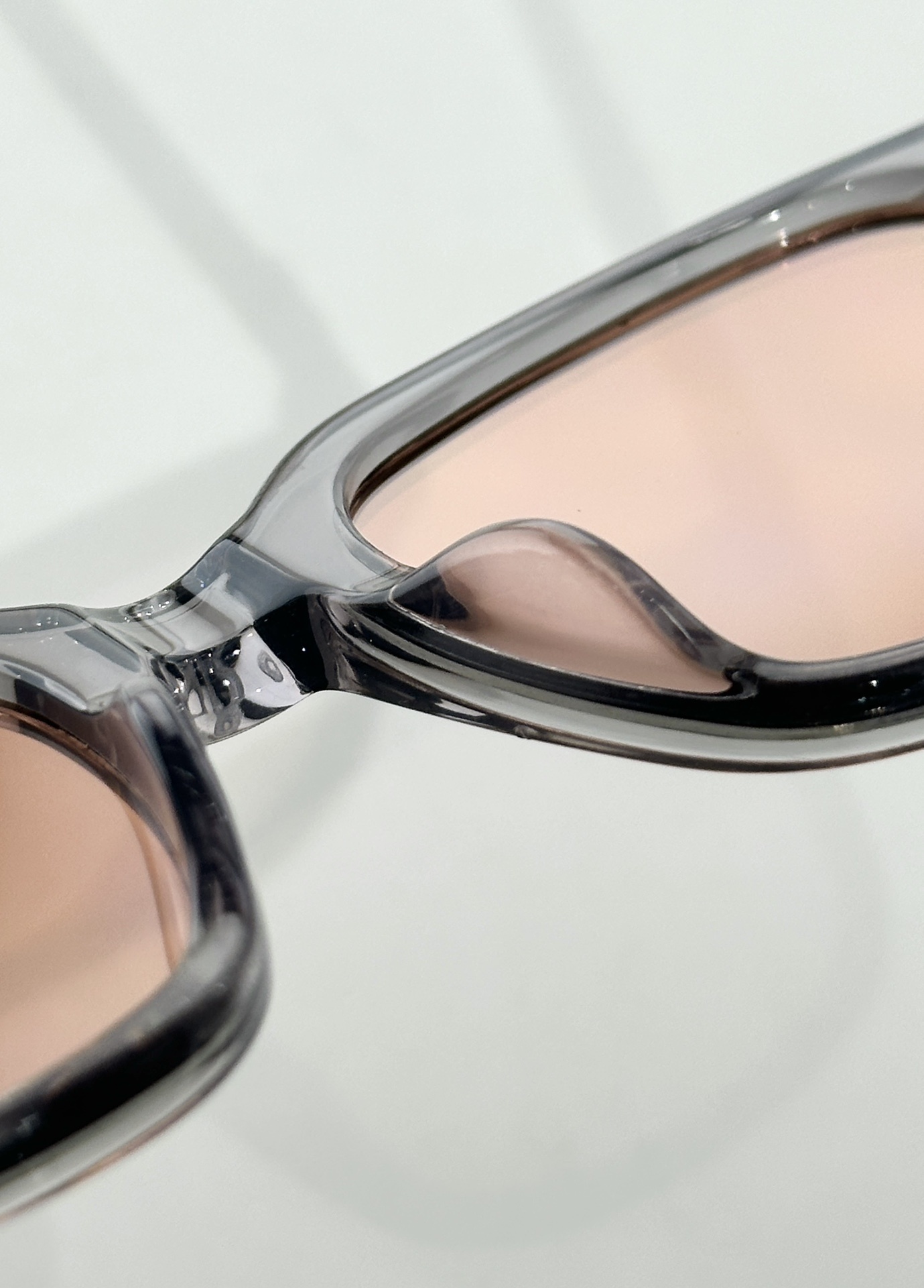 Dior BlackSuit S10I Transparent Grey Square Sunglasses