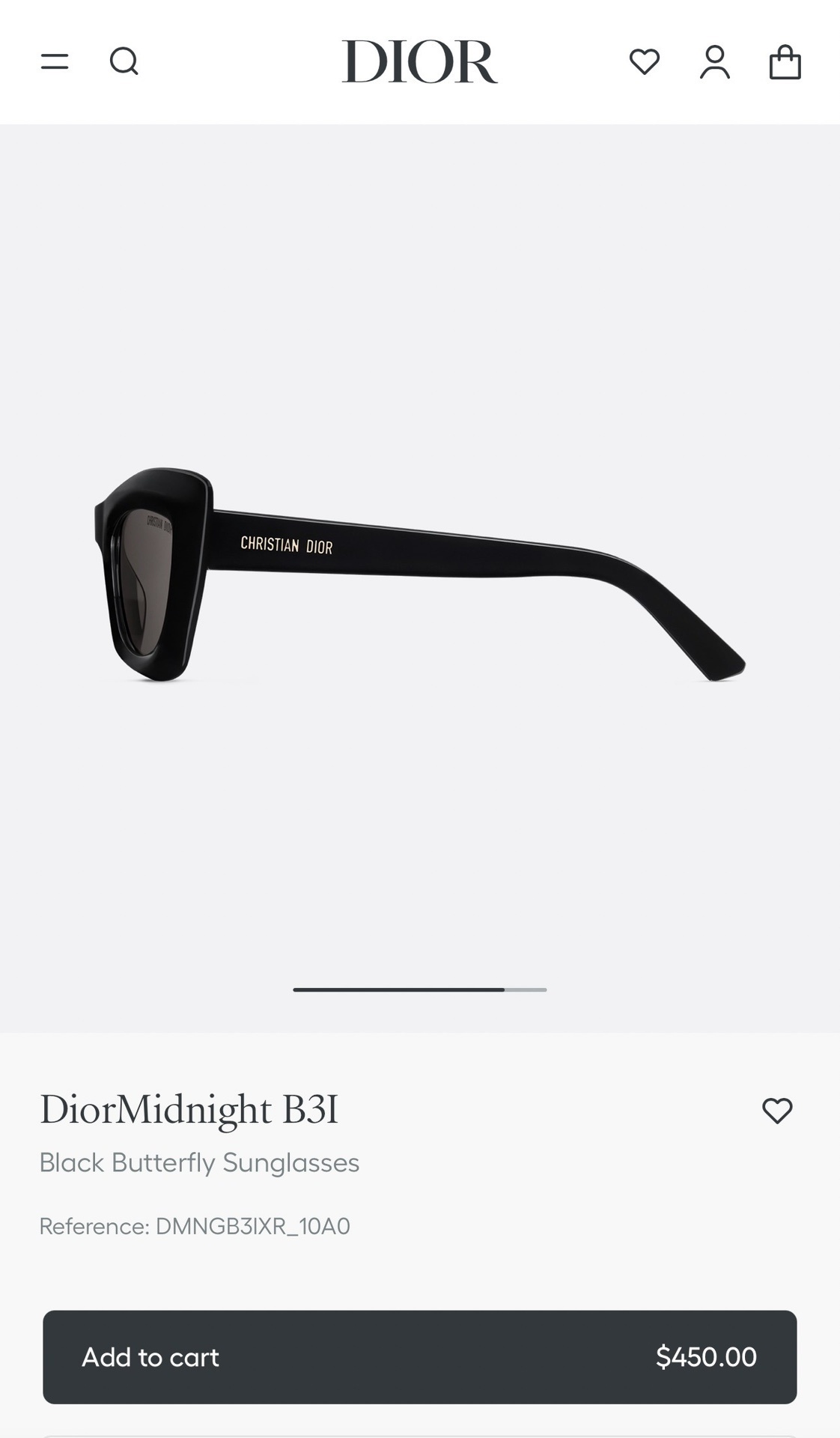 DiorMidnight B3I Black Butterfly Sunglasses – Luxury Eyewear