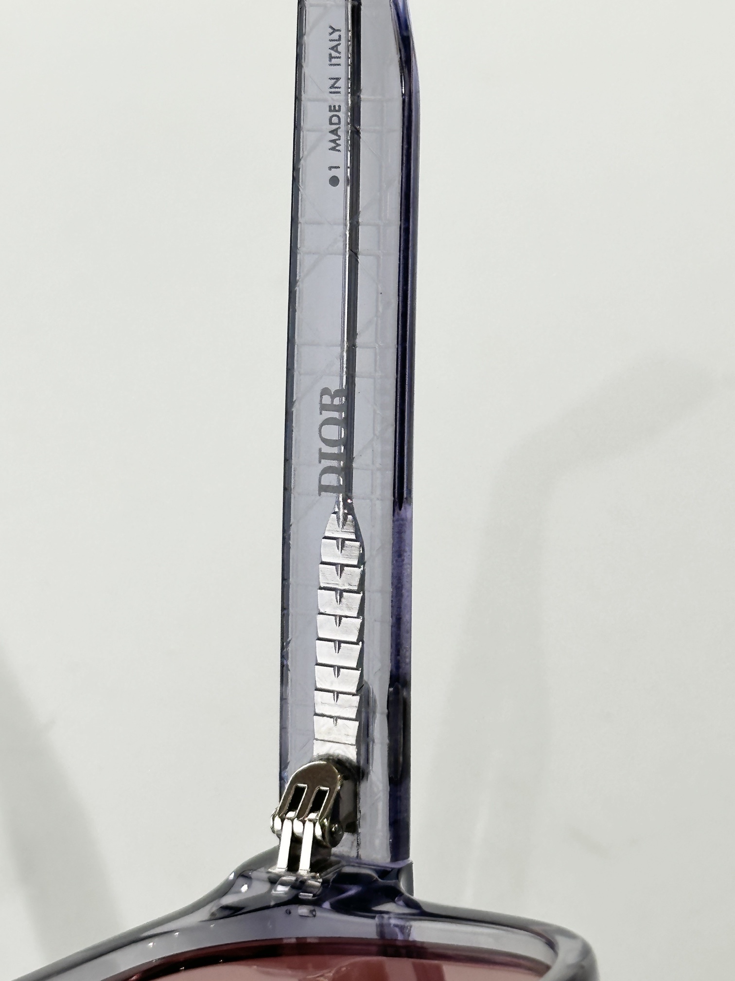 Dior CD Icon S4I Transparent Gray Square Sunglasses