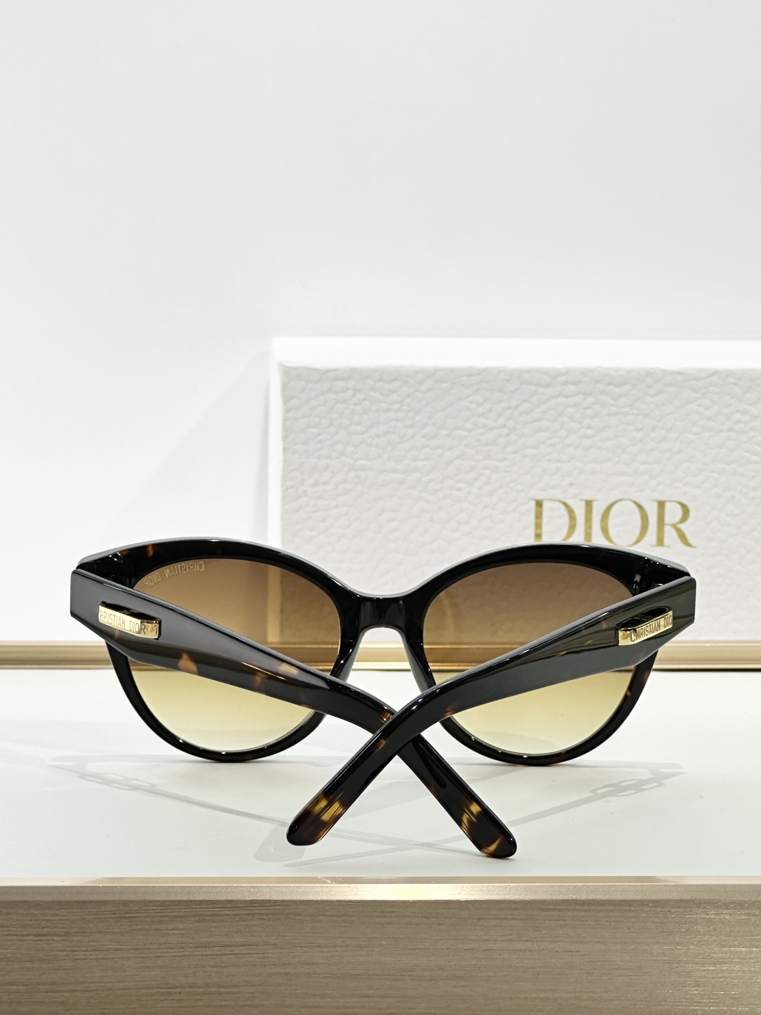 Christian Dior Tortoiseshell Cat-Eye Sunglasses for Women
