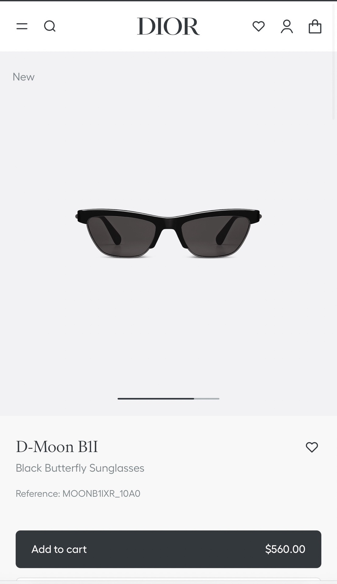 Dior D-Moon B1I Black Butterfly Sunglasses – Luxury Eyewear
