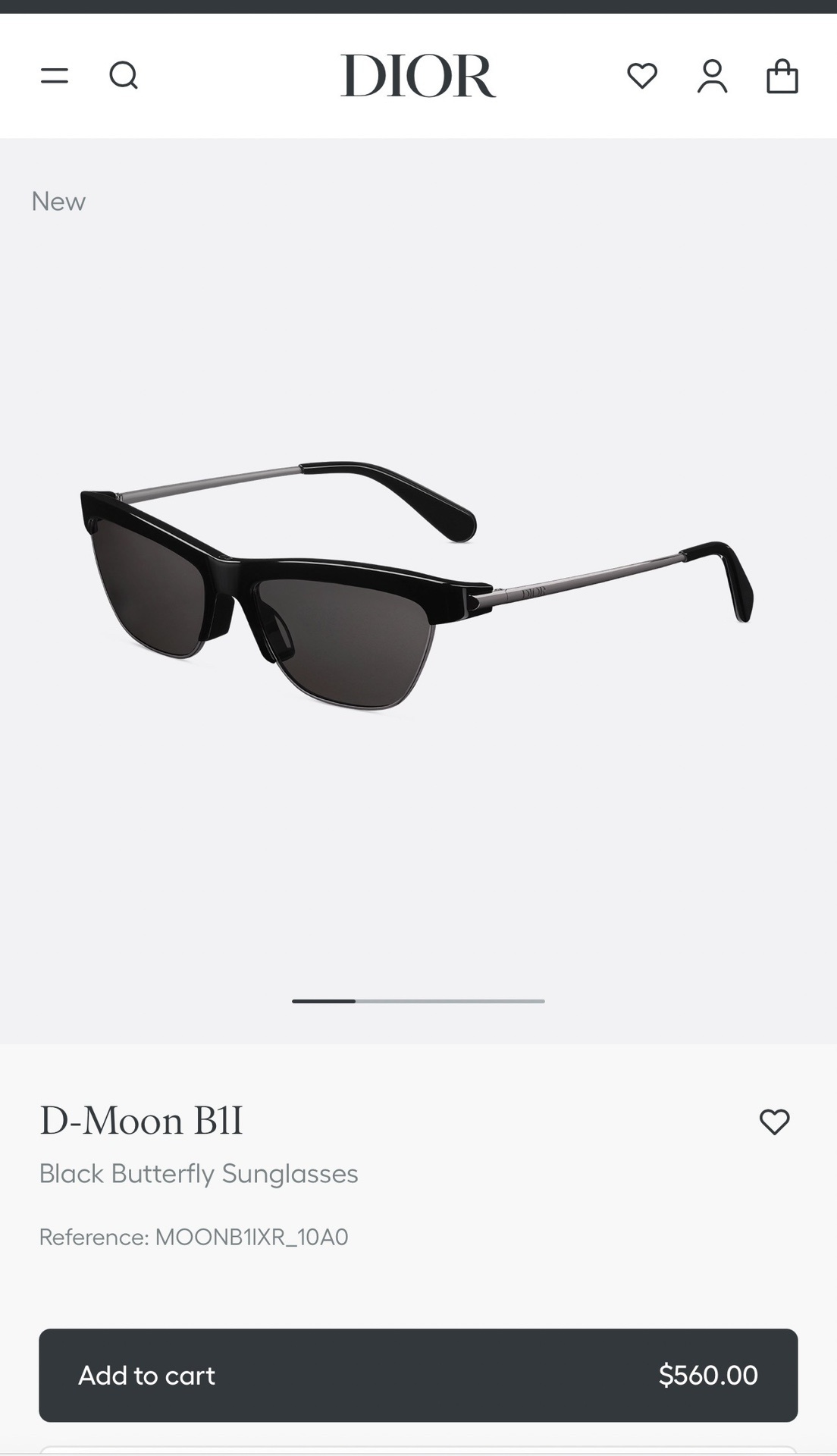 Dior D-Moon B1I Black Butterfly Sunglasses – Luxury Eyewear