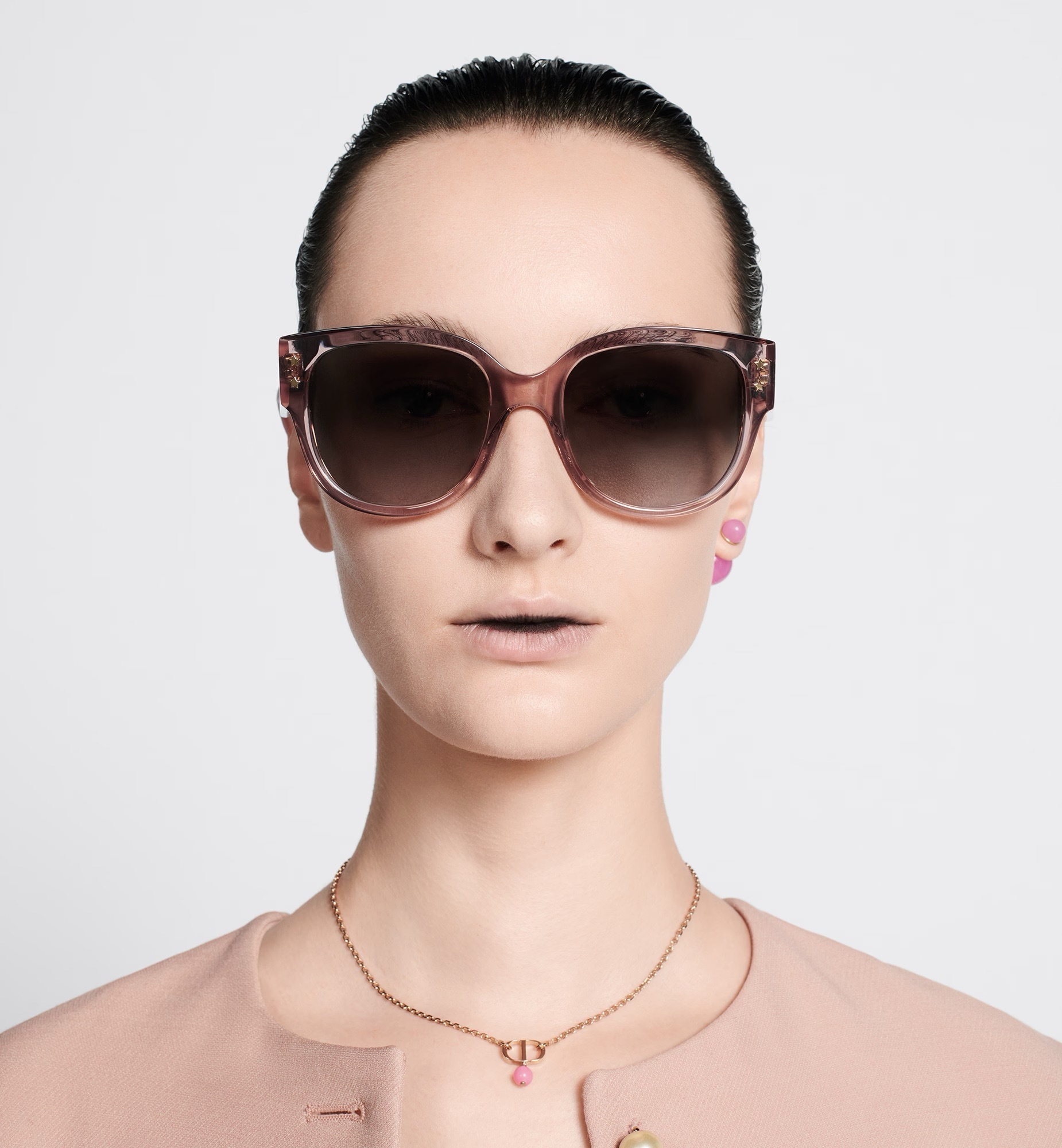 DiorPacific B2I Butterfly Sunglasses in Pink Acetate
