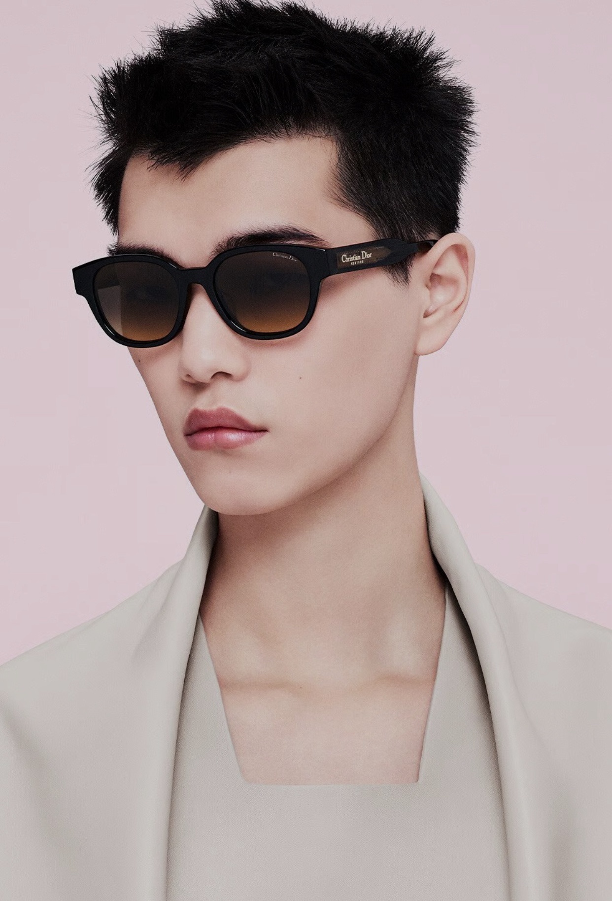 Christian Dior Couture Black Square Sunglasses for Men