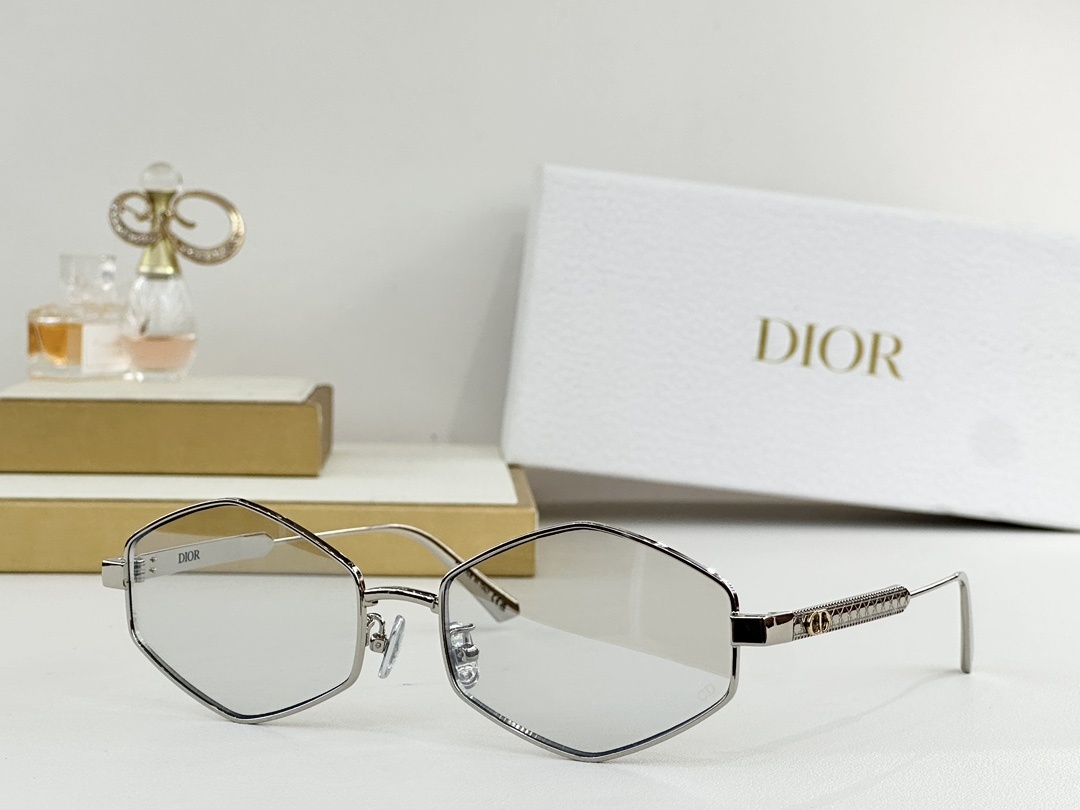 Dior Luxury Hexagonal Metal Optical Frames – Chic Eyewear