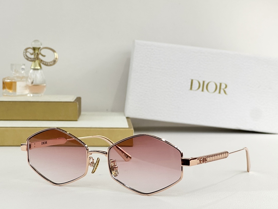 Dior Luxury Hexagonal Metal Optical Frames – Chic Eyewear