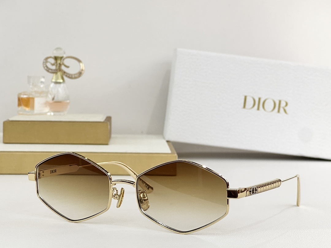 Dior Luxury Hexagonal Metal Optical Frames – Chic Eyewear