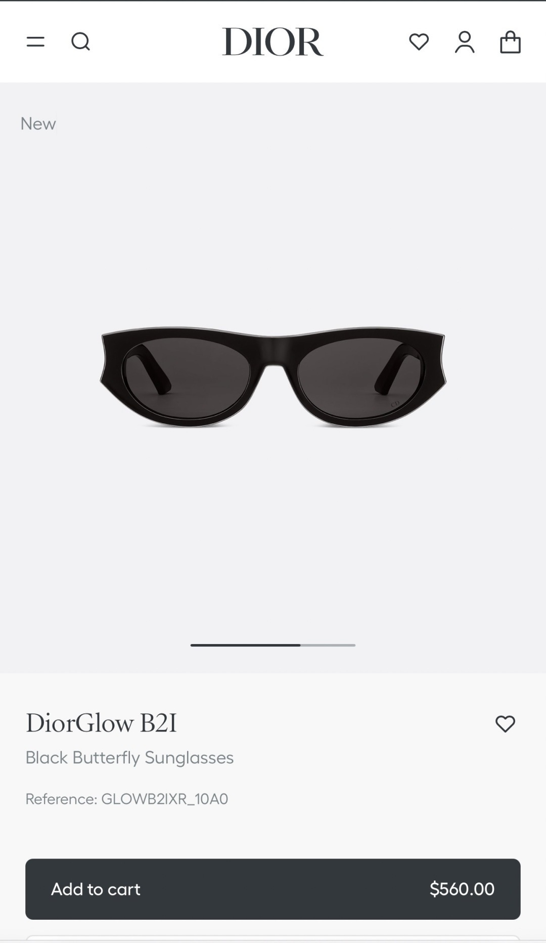 DiorGlow B2I Black Butterfly Sunglasses – Luxury Dior Eyewear