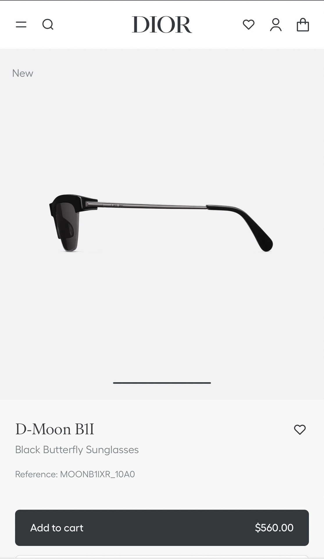 Dior D-Moon B1I Black Butterfly Sunglasses – Luxury Eyewear