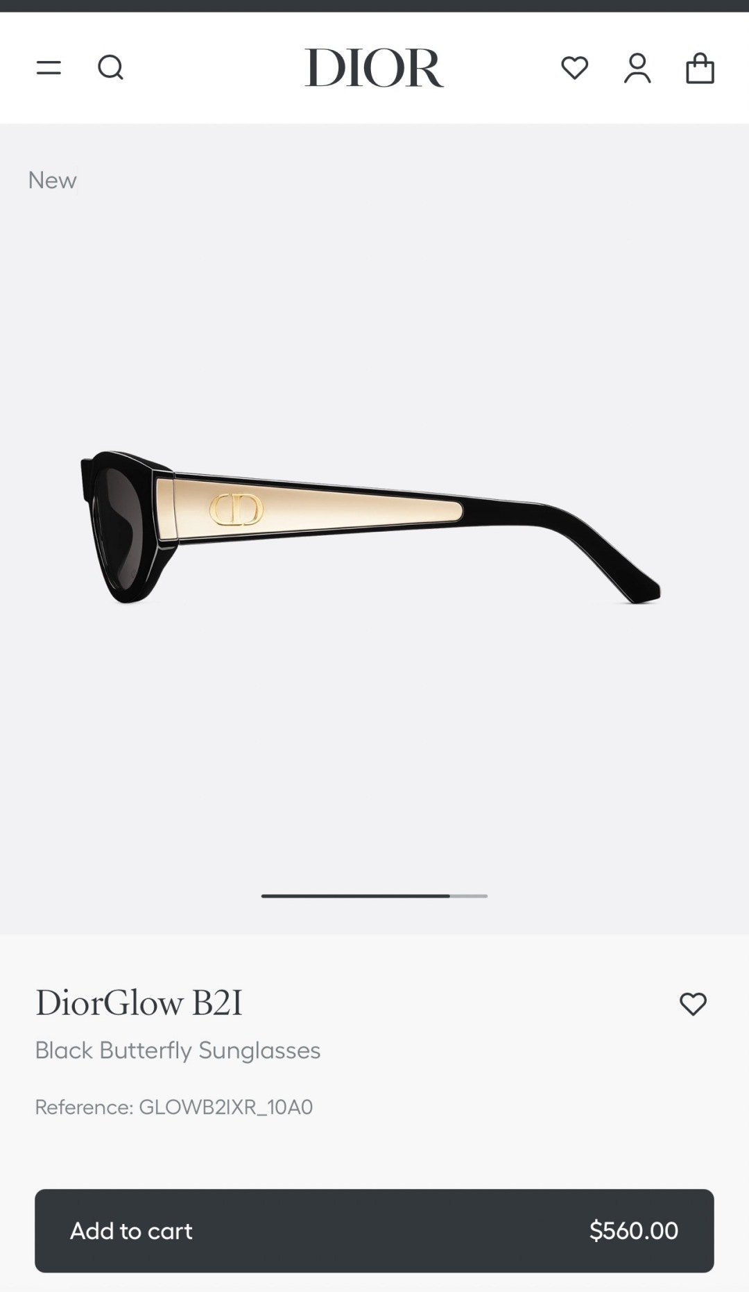 DiorGlow B2I Black Butterfly Sunglasses – Luxury Dior Eyewear