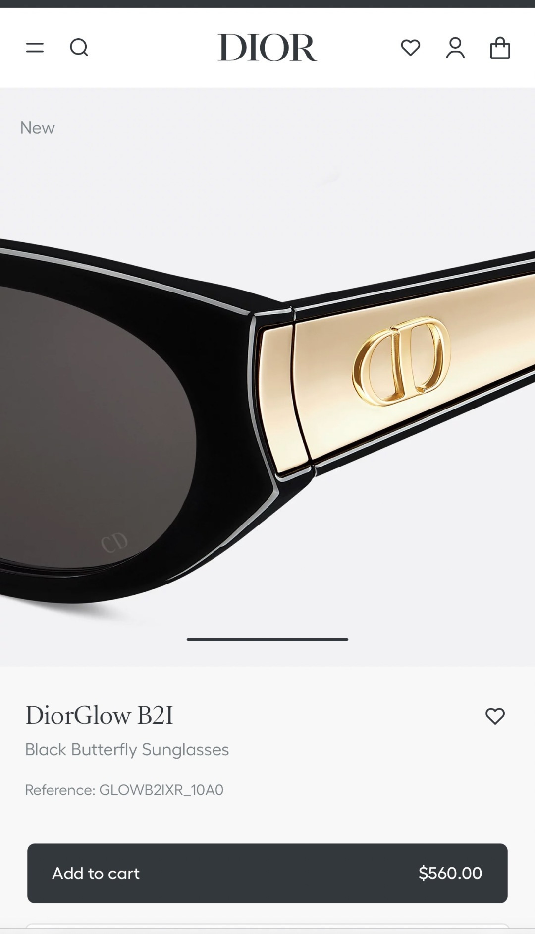 DiorGlow B2I Black Butterfly Sunglasses – Luxury Dior Eyewear