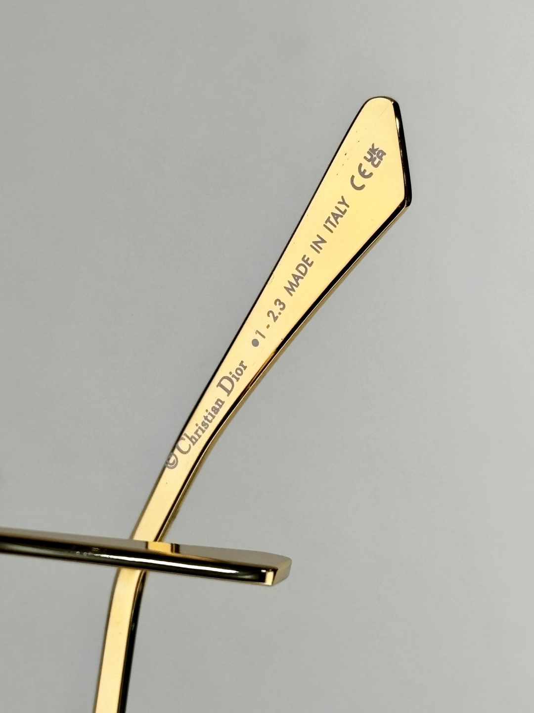 Dior Burgundy Cat-Eye Sunglasses with Gold CD Logo