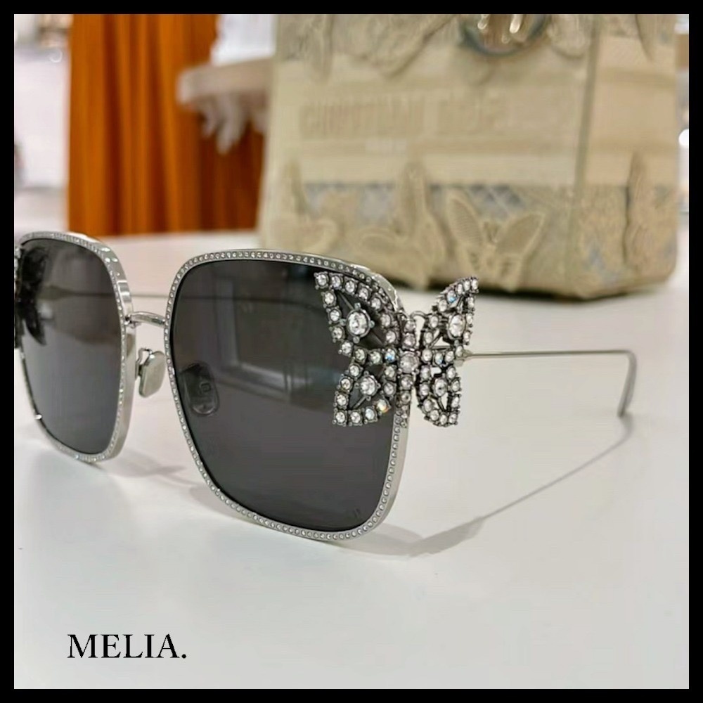 DiorFantastica Butterfly Crystal Square Sunglasses