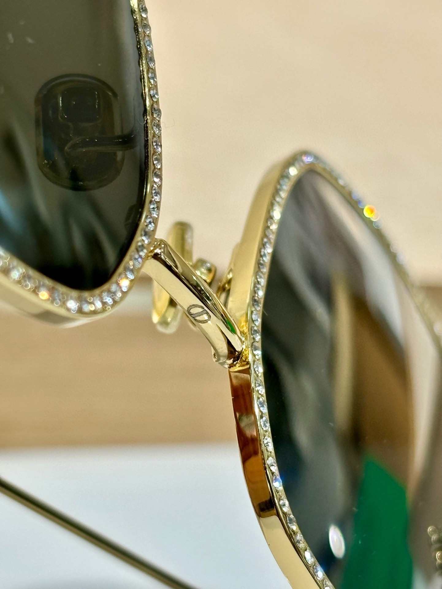 Luxury Butterfly Crystal Square Sunglasses for Women – Gold