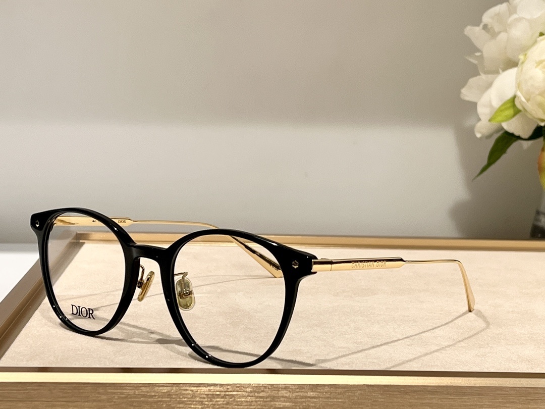 Dior Round Transparent Eyeglasses – Luxury Designer Frames