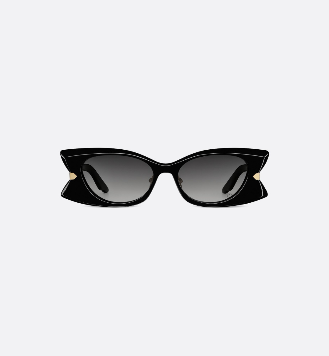 Christian Dior White Sculptural Cat-Eye Sunglasses