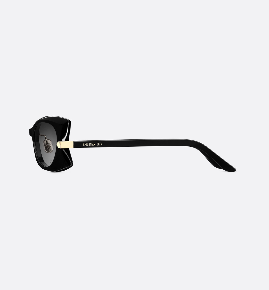 Christian Dior White Sculptural Cat-Eye Sunglasses
