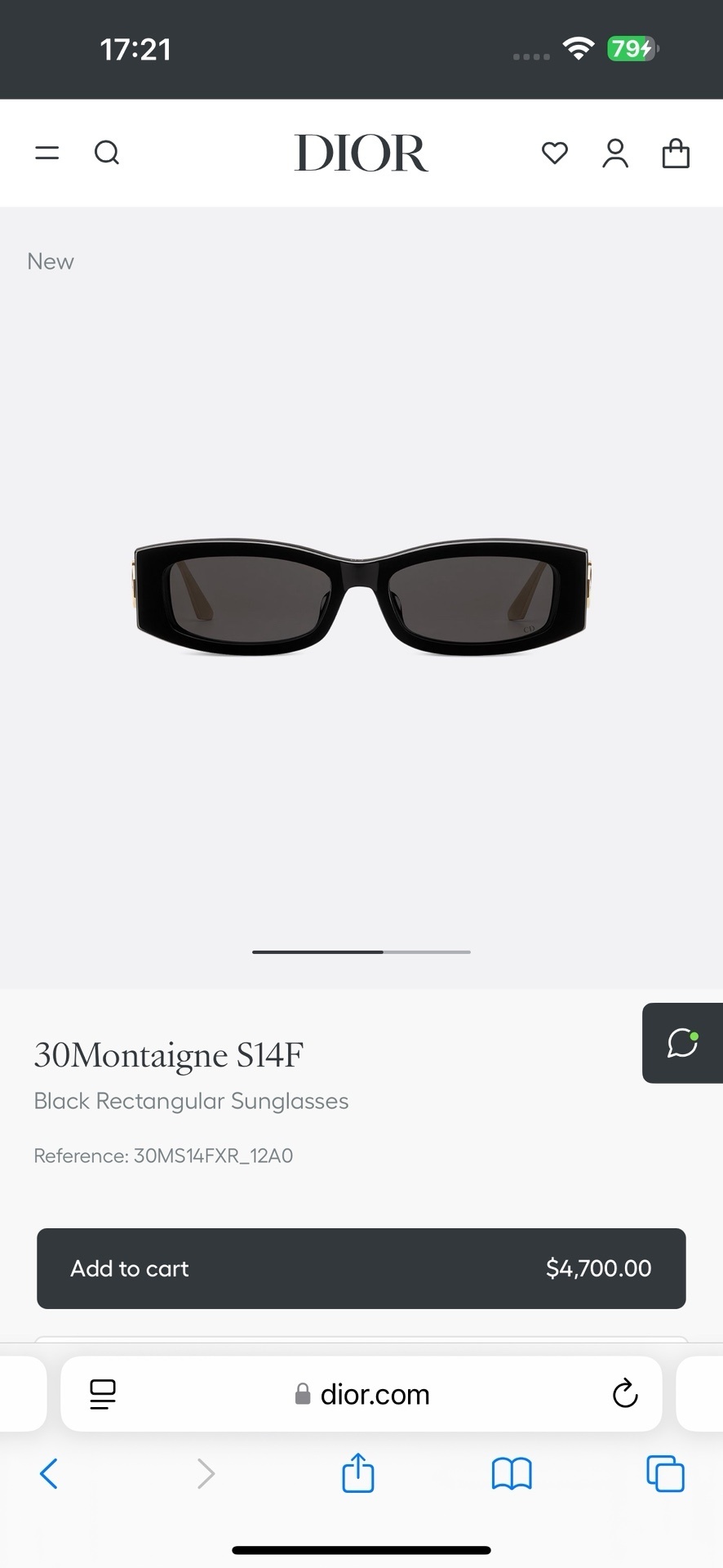 Dior 30Montaigne S14F Black Rectangular Sunglasses – Luxury Eyewear