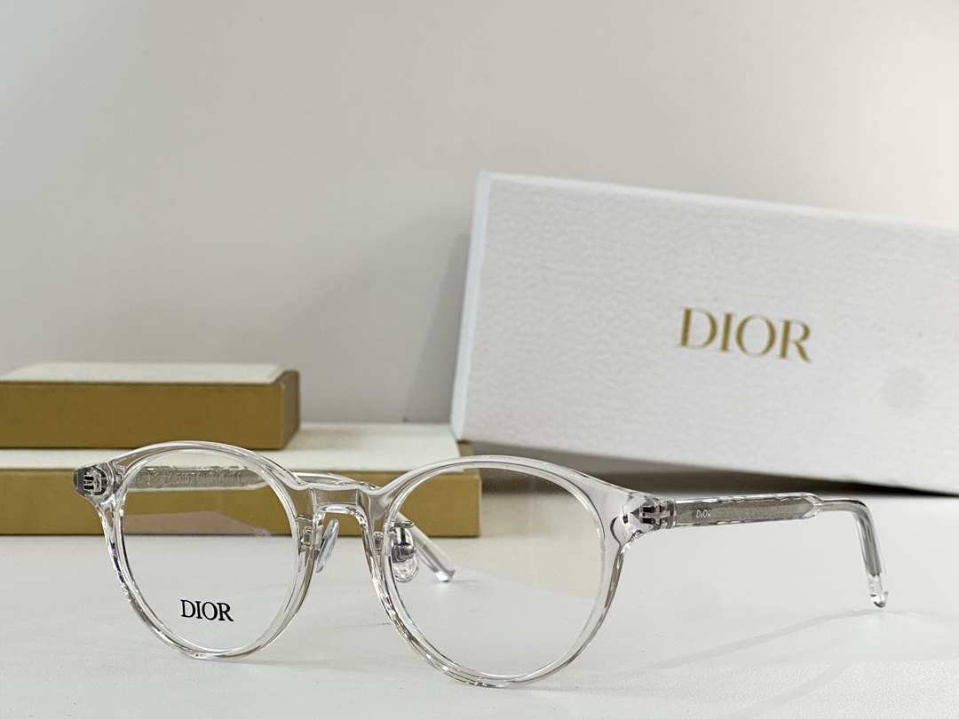 Dior Clear Frame Round Glasses – Designer Eyewear