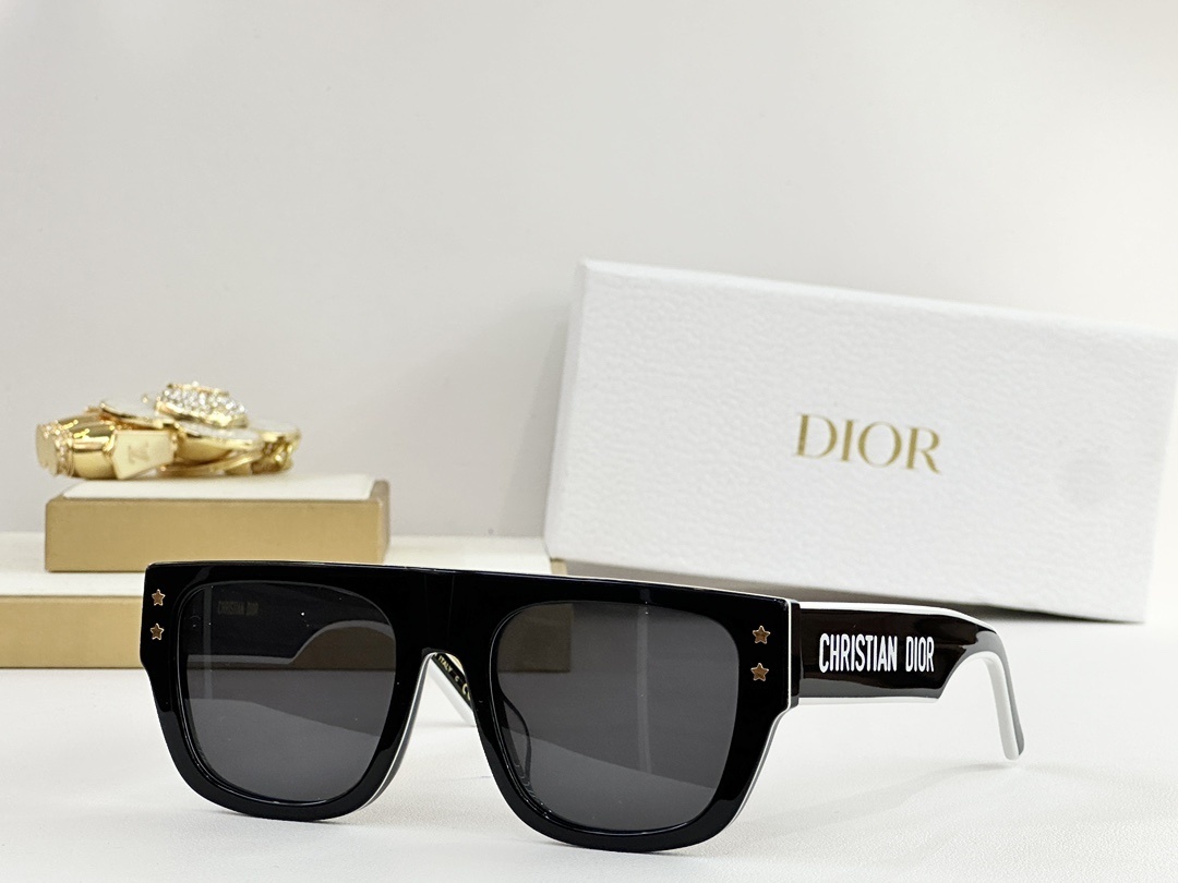 Dior Star Sunglasses Black White – Dior Black & White Star Sunglasses