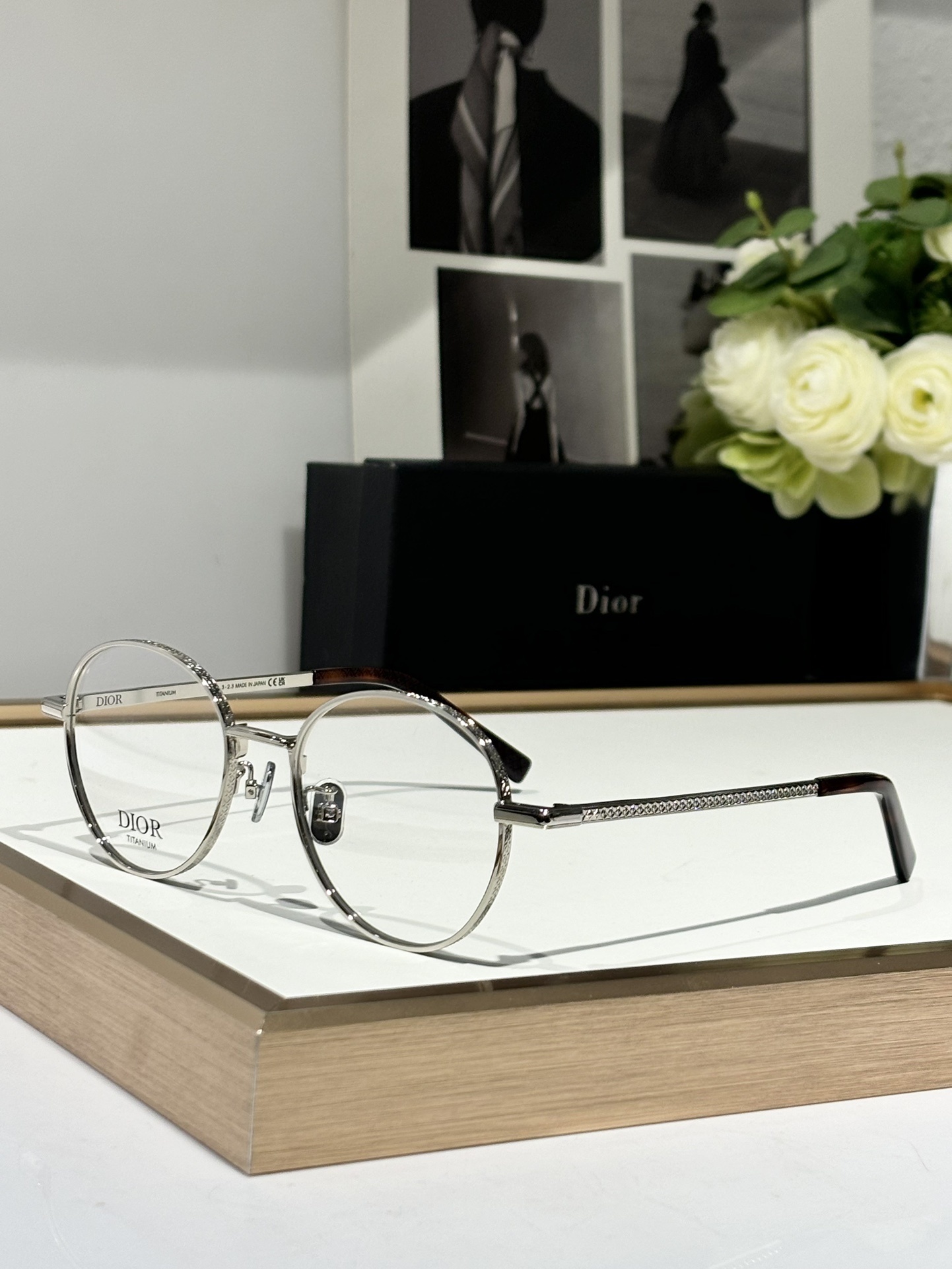 Dior Silver Round Eyeglasses – Dior Silver Round Frame Eyeglasses