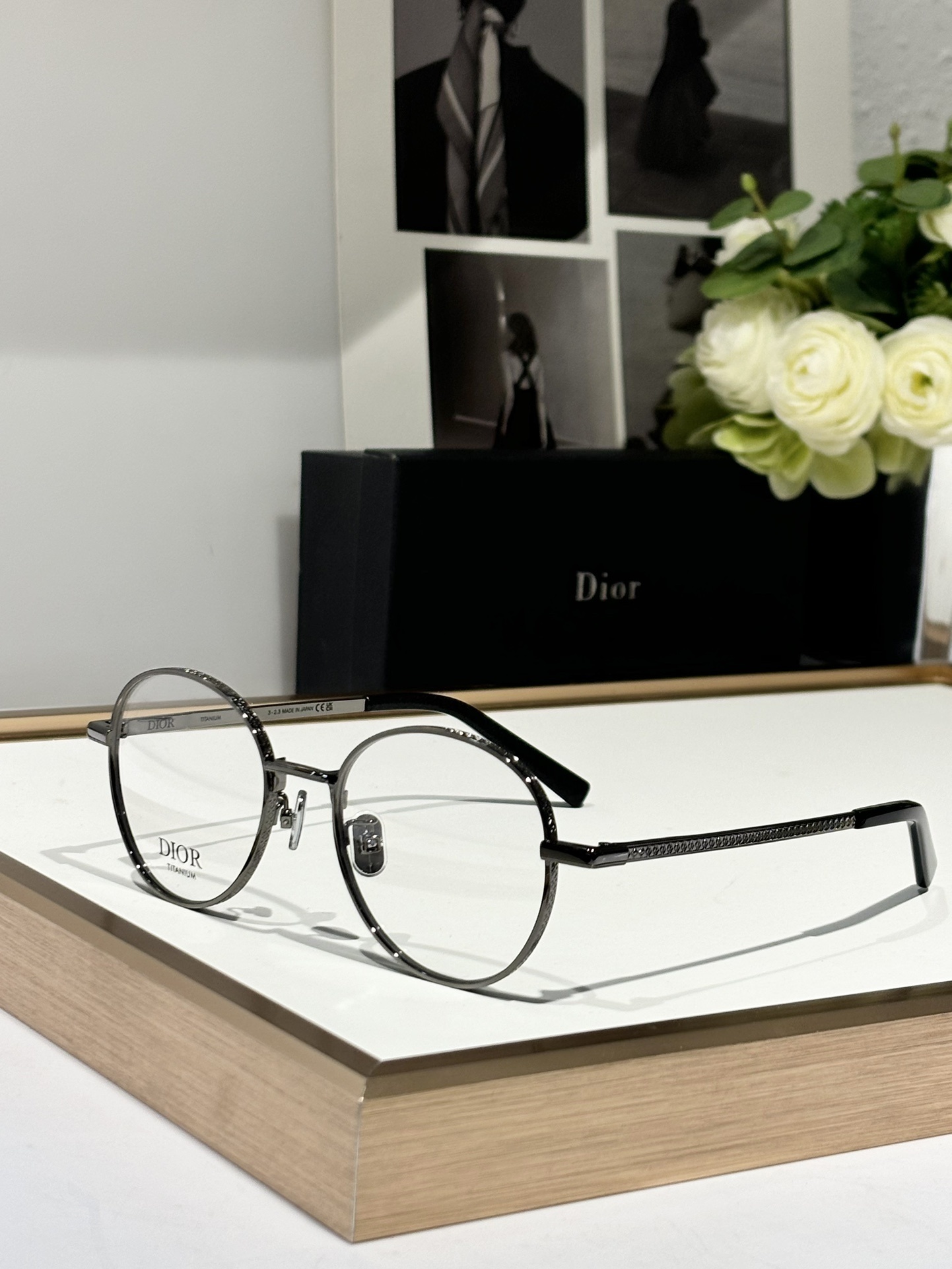 Dior Titanium Round Eyeglasses – Luxury Designer Frames