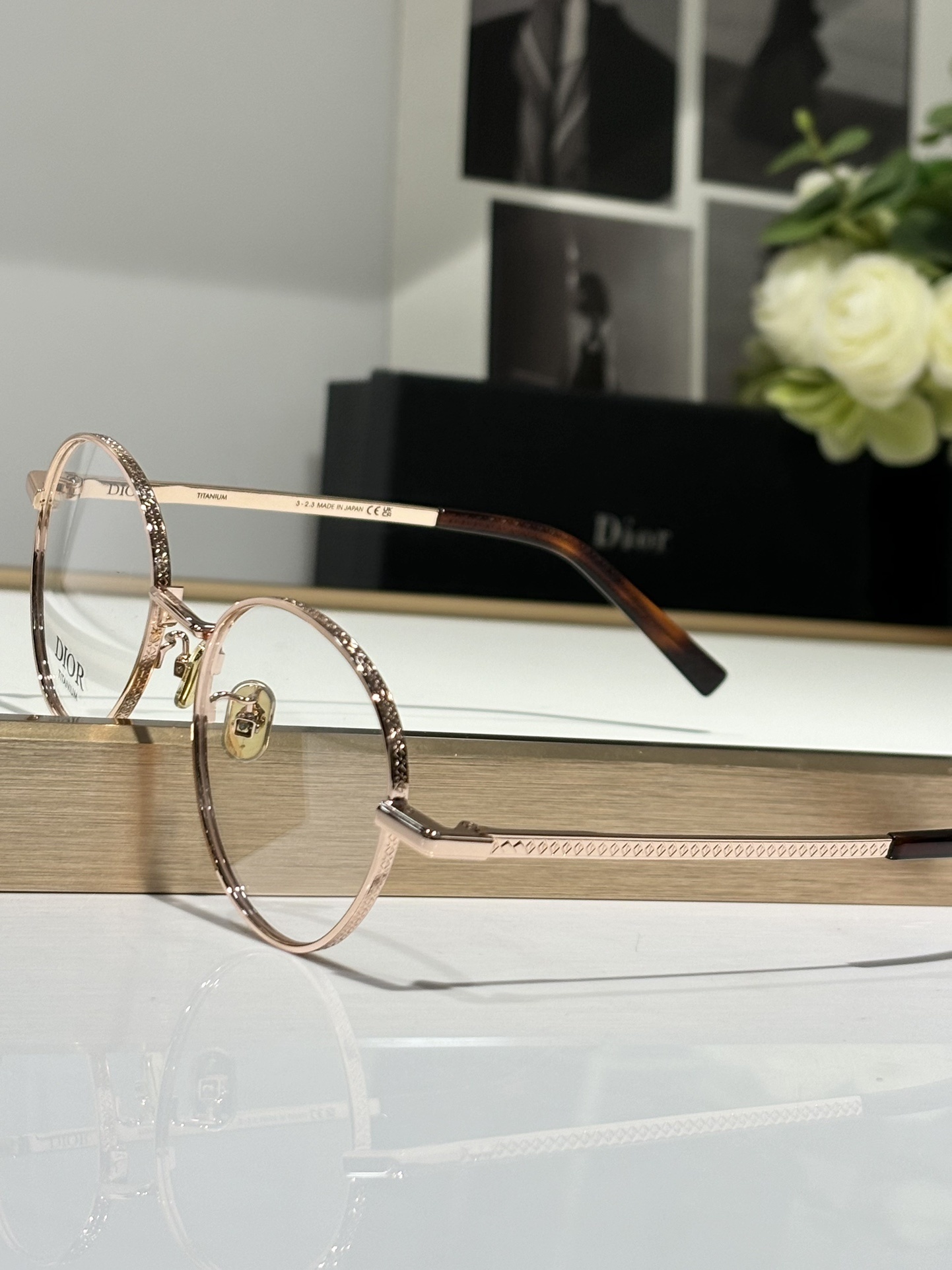 Dior Titanium Round Eyeglasses – Luxury Designer Frames