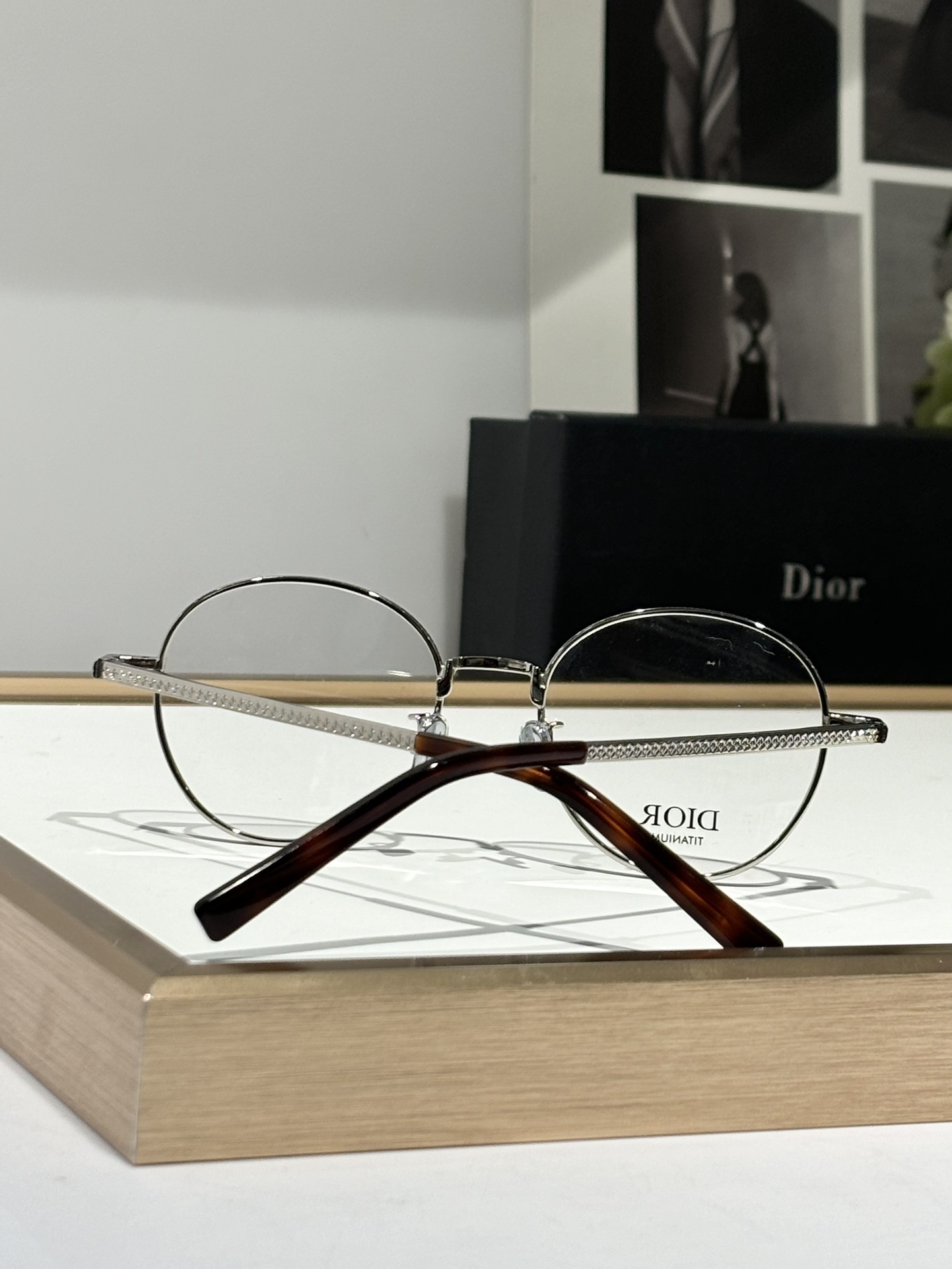 Dior Titanium Round Eyeglasses – Luxury Designer Frames
