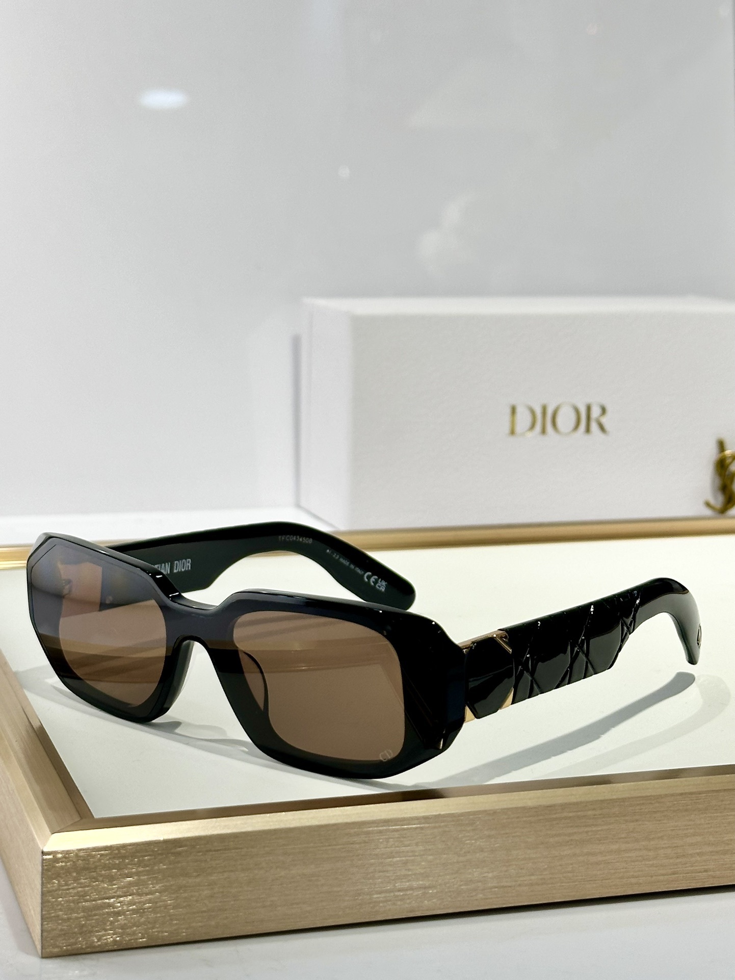 Dior Lady 95.22 Rectangular Sunglasses – Elegant Cannage Design