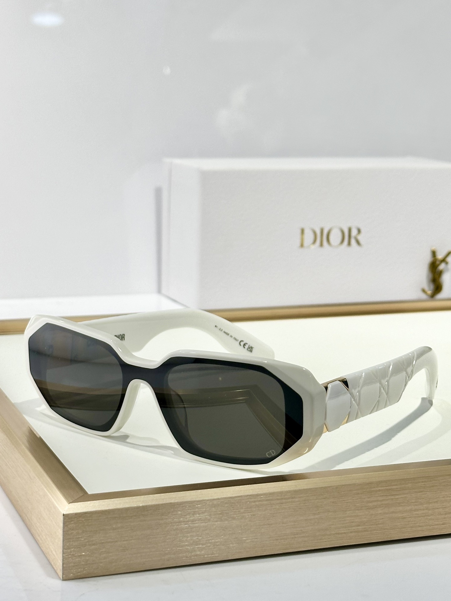 Dior Lady 95.22 Rectangular Sunglasses – Elegant Cannage Design