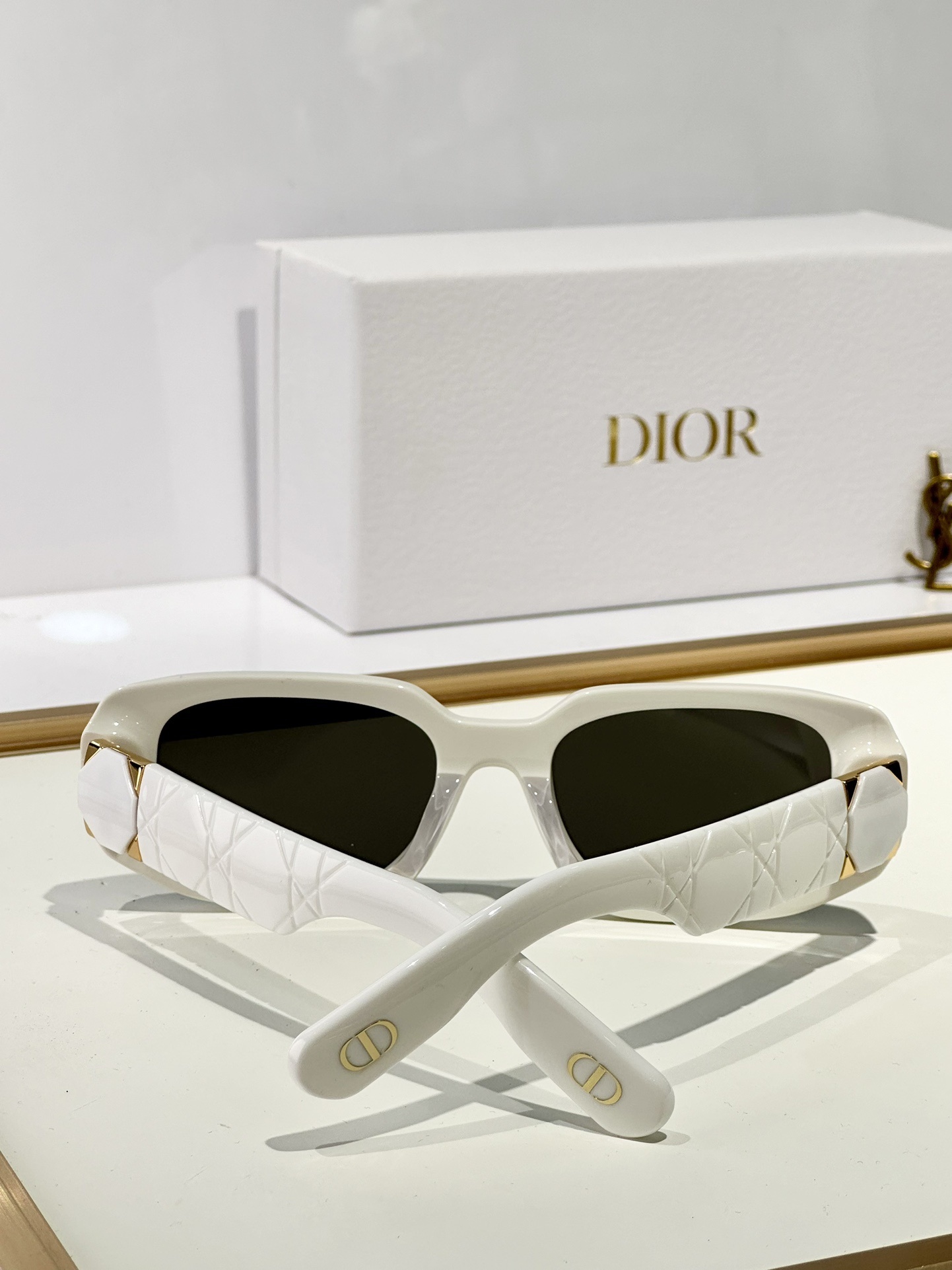 Dior Lady 95.22 Rectangular Sunglasses – Elegant Cannage Design